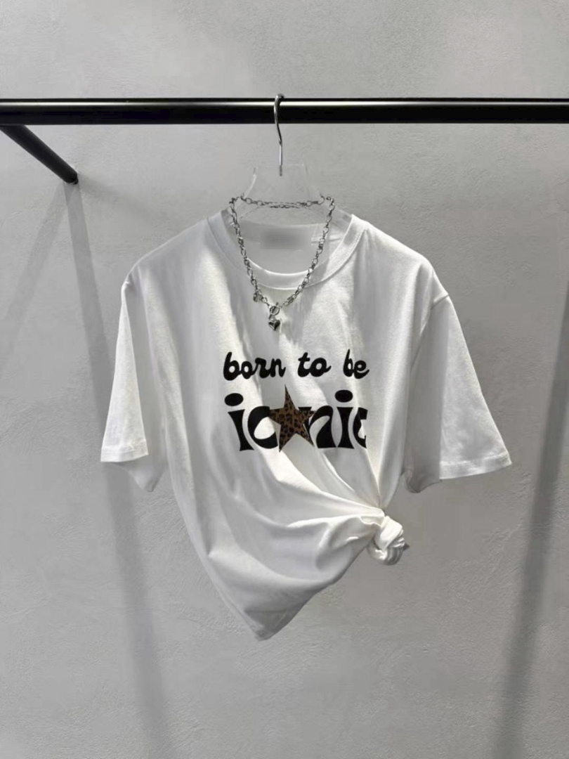 Born to be Iconic｜復古字母寬鬆棉T