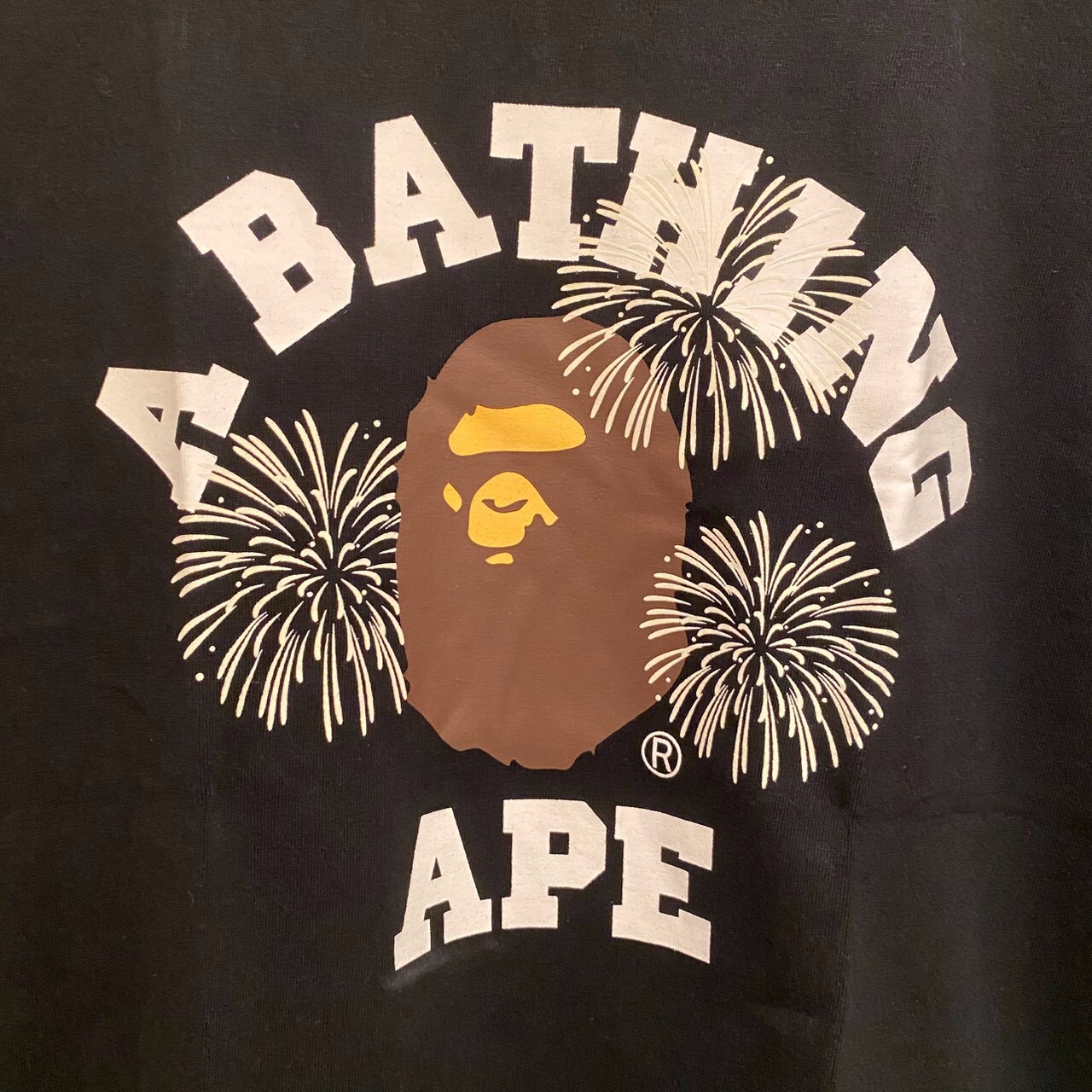 BAPE 繽紛夏日煙火大猿人頭短 T