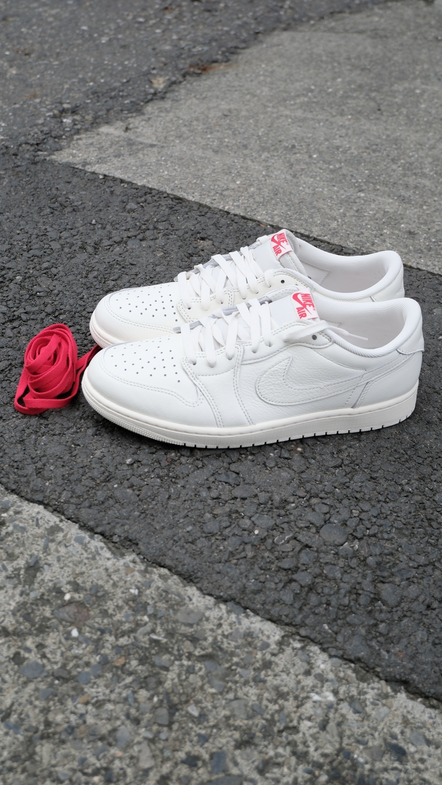 Nike Air Jordan 1 Retro OG Sail 低筒 皮革 白 男鞋  HQ6998-100