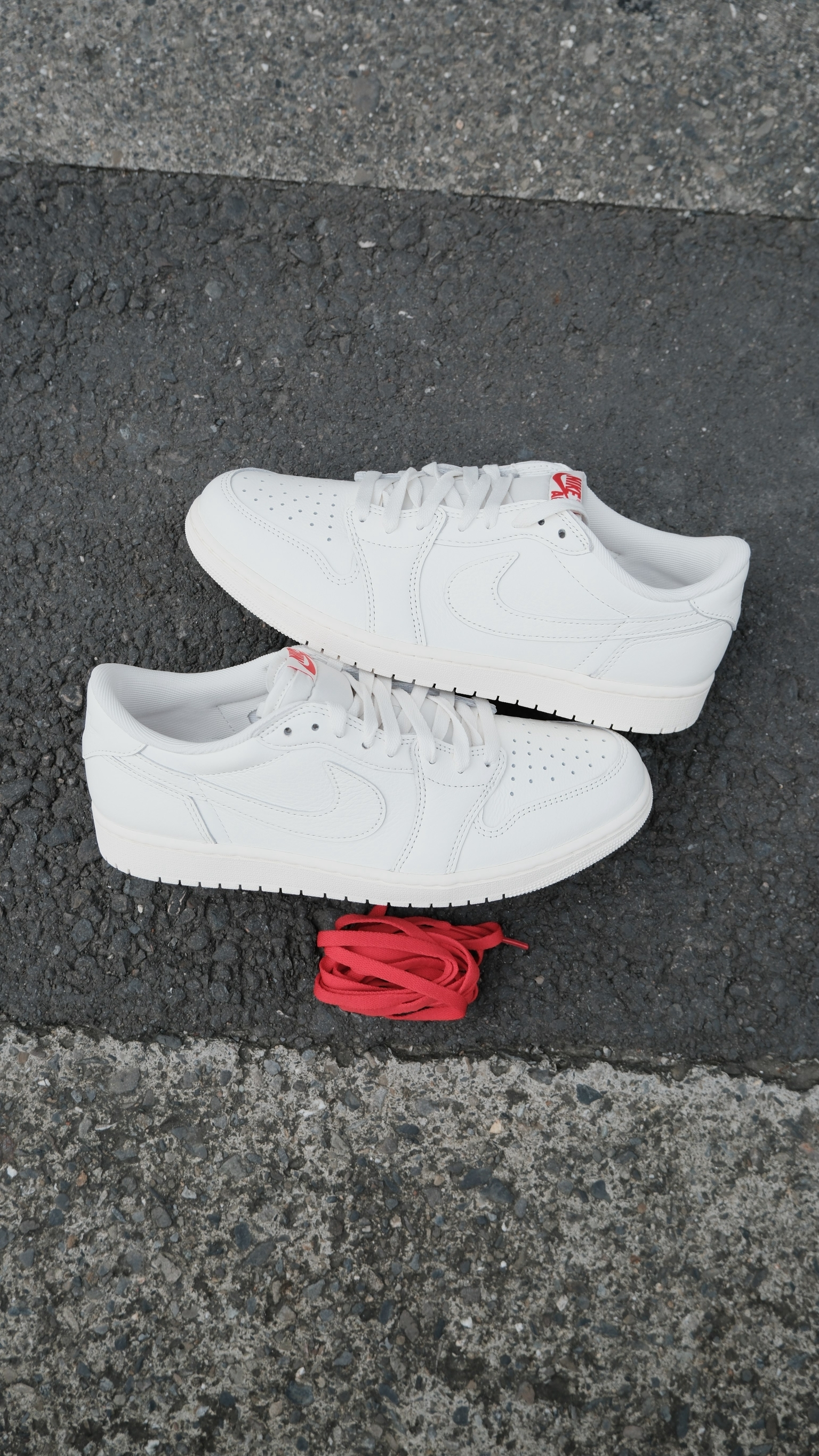 Nike Air Jordan 1 Retro OG Sail 低筒 皮革 白 男鞋  HQ6998-100