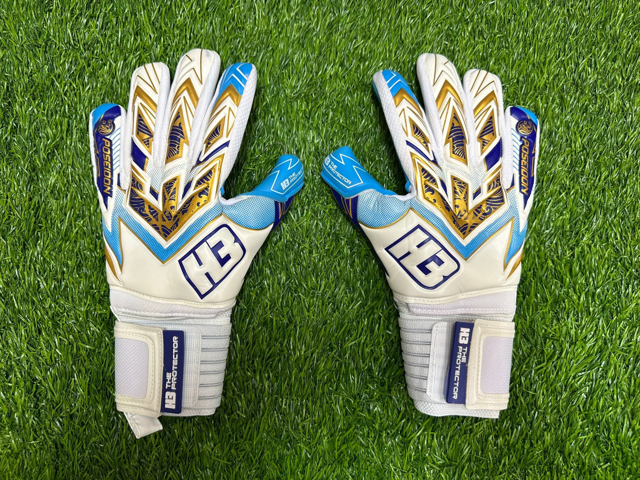H3 POSEIDON  龍門手套 (WHITE/ BLUE)
