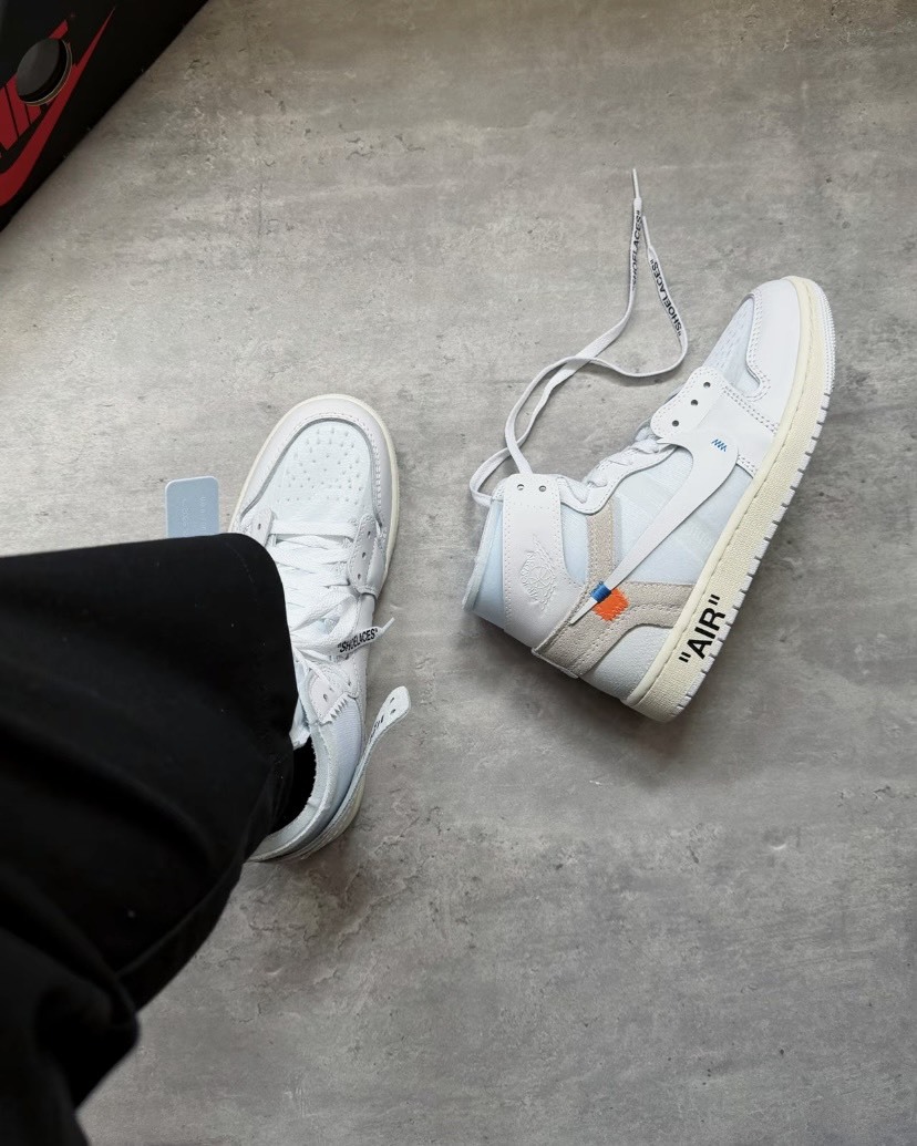 VIRGIL ABLOH ARCHIVE™ X AIR JORDAN 1 HIGH OG "ALASKA" OFF-WHITE 冰川白 冰藍 AA3834-100