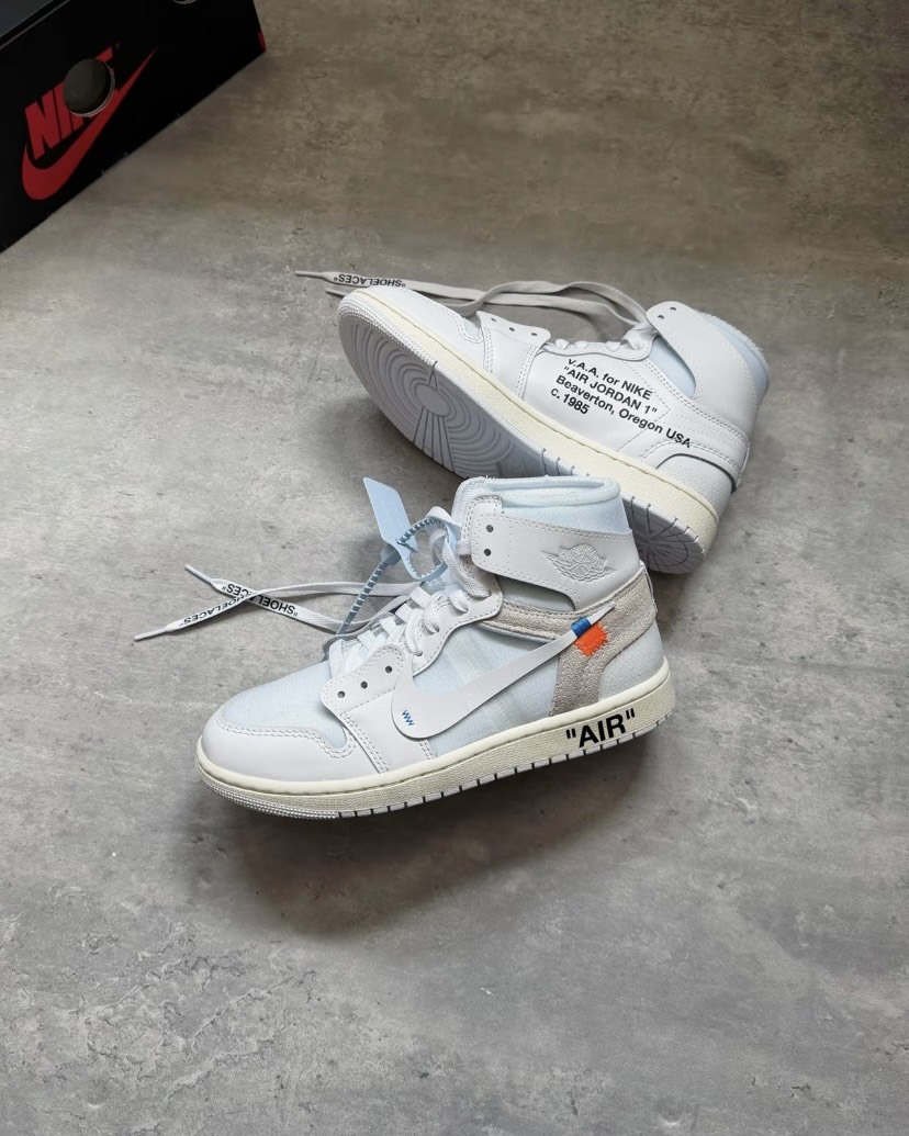 VIRGIL ABLOH ARCHIVE™ X AIR JORDAN 1 HIGH OG "ALASKA" OFF-WHITE 冰川白 冰藍 AA3834-100