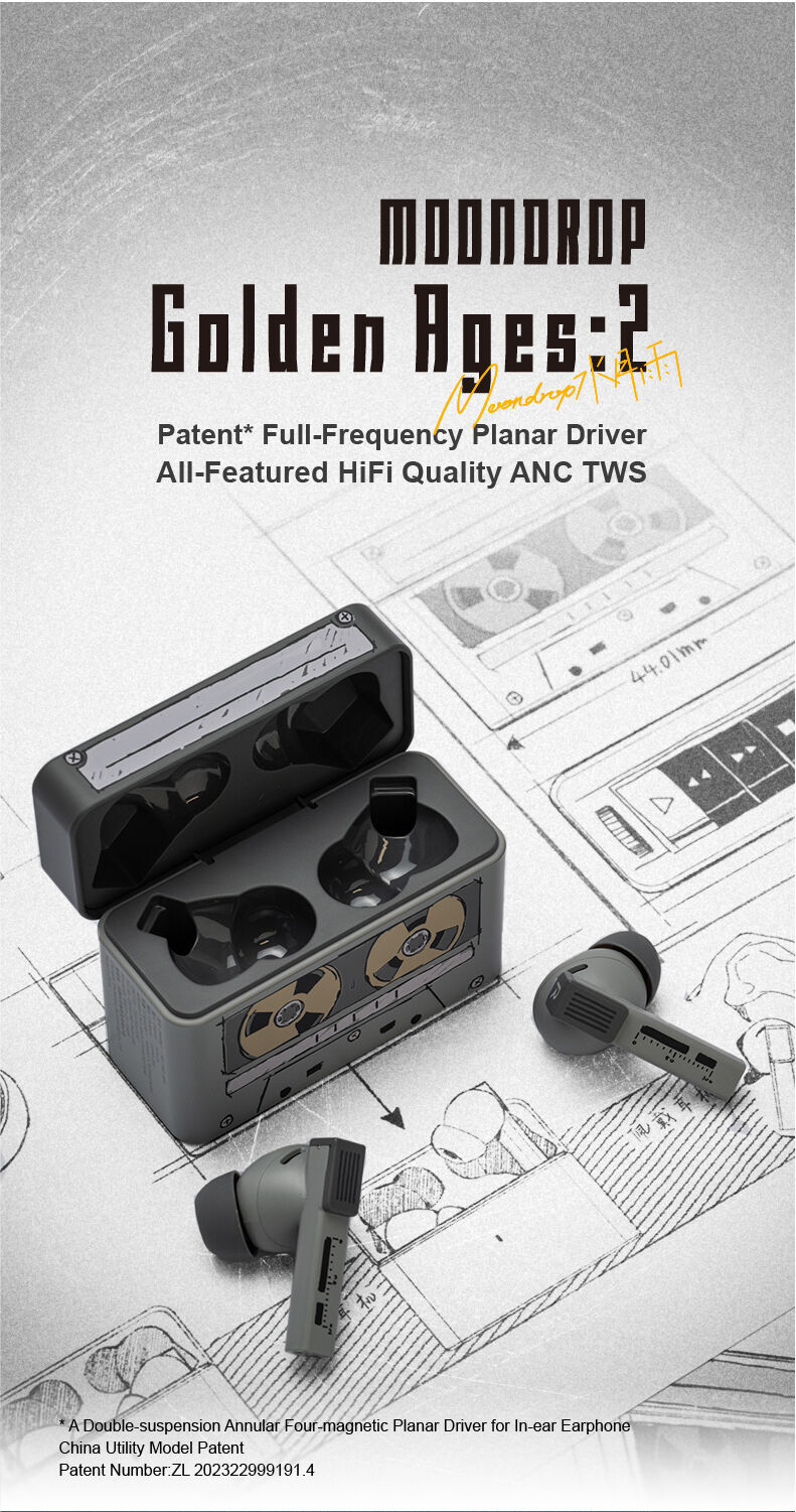 MOONDROP GOLDEN AGES 2 Planar True Wireless Stereo