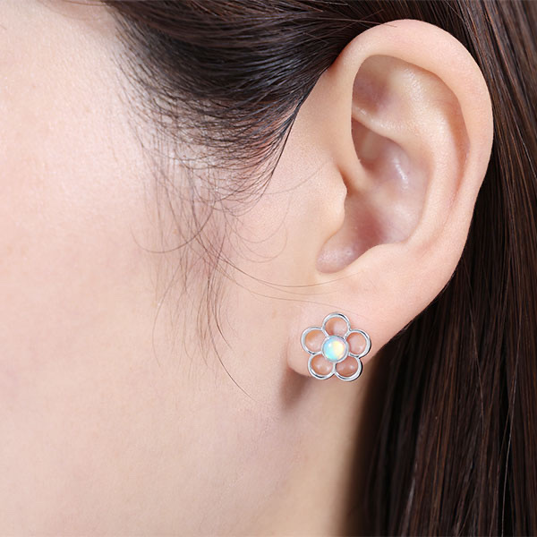 MARY QUANT / Sky-colored epoxy earrings