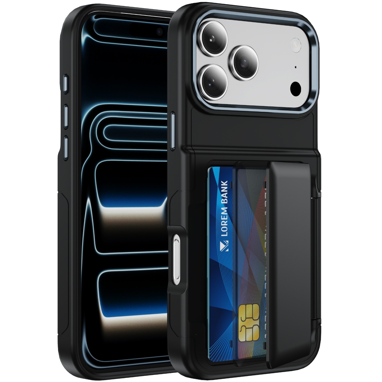 XPRO - Flex Wallet Guard - iPhone 18 Pro Max Case 防撞插卡支架手機保護殼