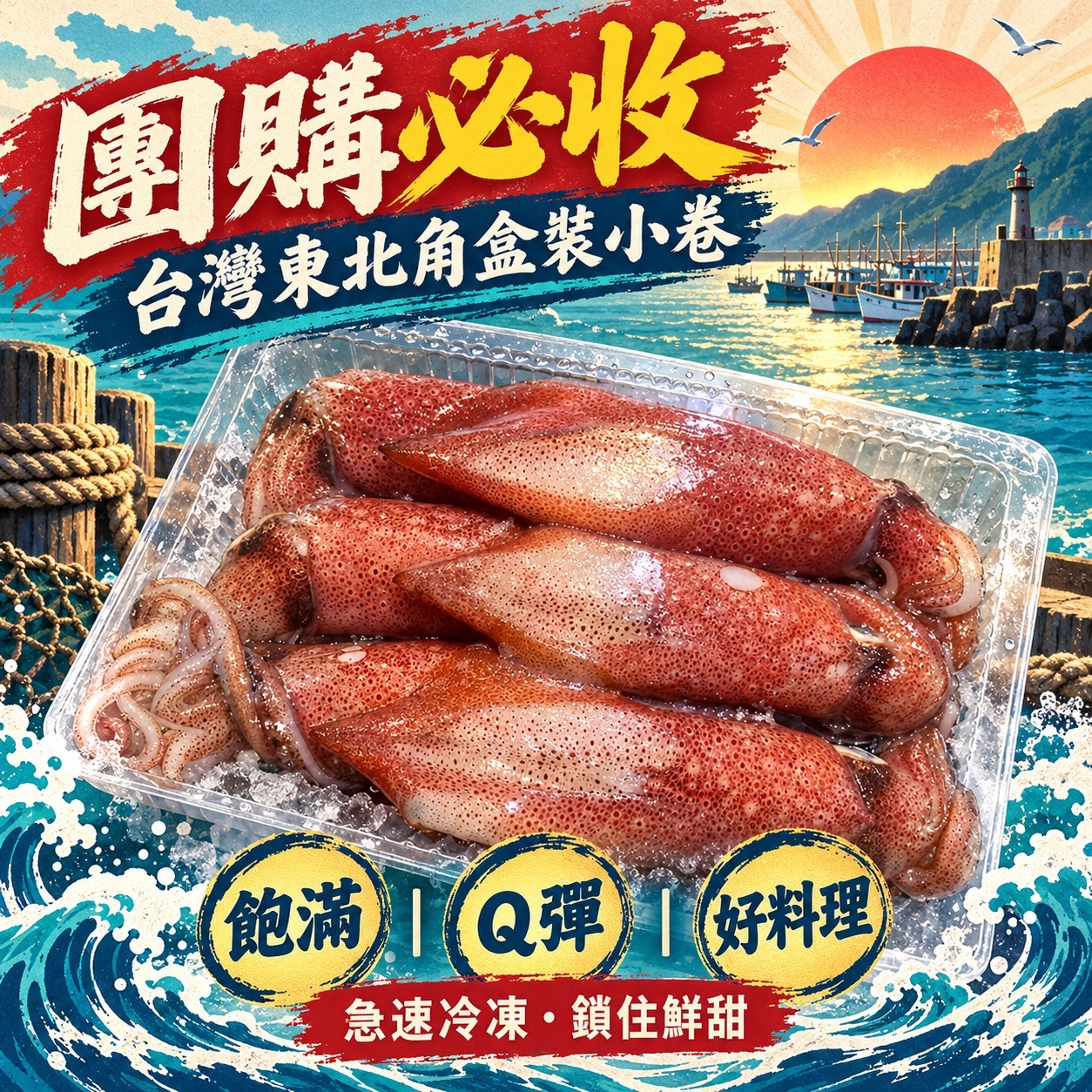 船凍盒裝小卷 東北角小卷