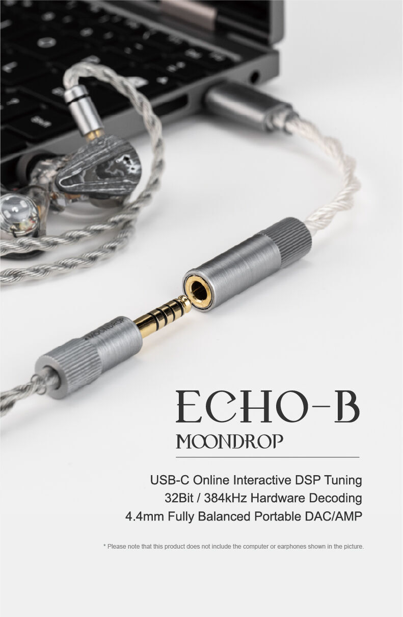 MOONDROP ECHO-B 32Bit/384kHz Balanced Portable DAC/AMP with DSP
