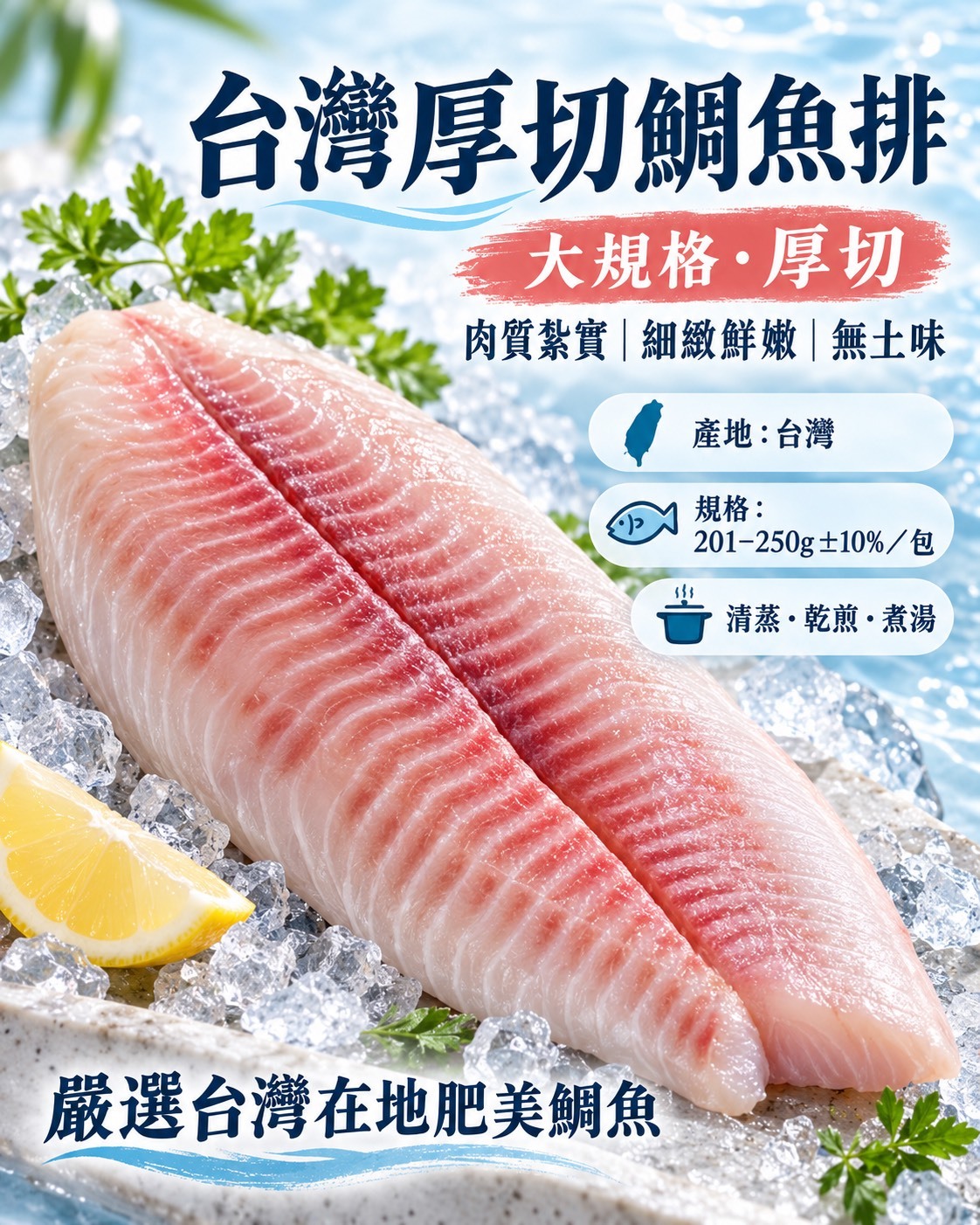 厚切鯛魚排