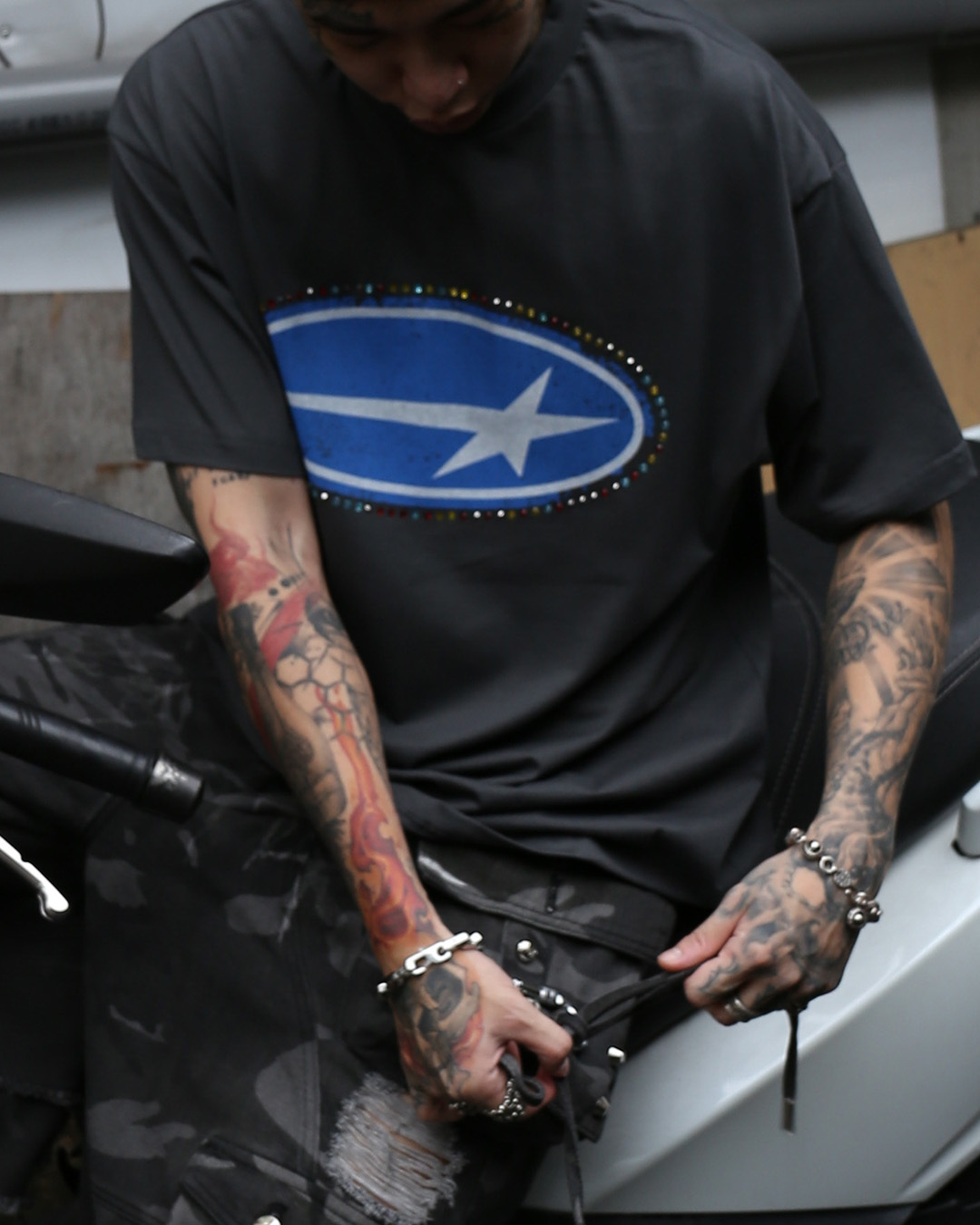 MTA｜Gem Boxy T-Shirt (Dark Gray)