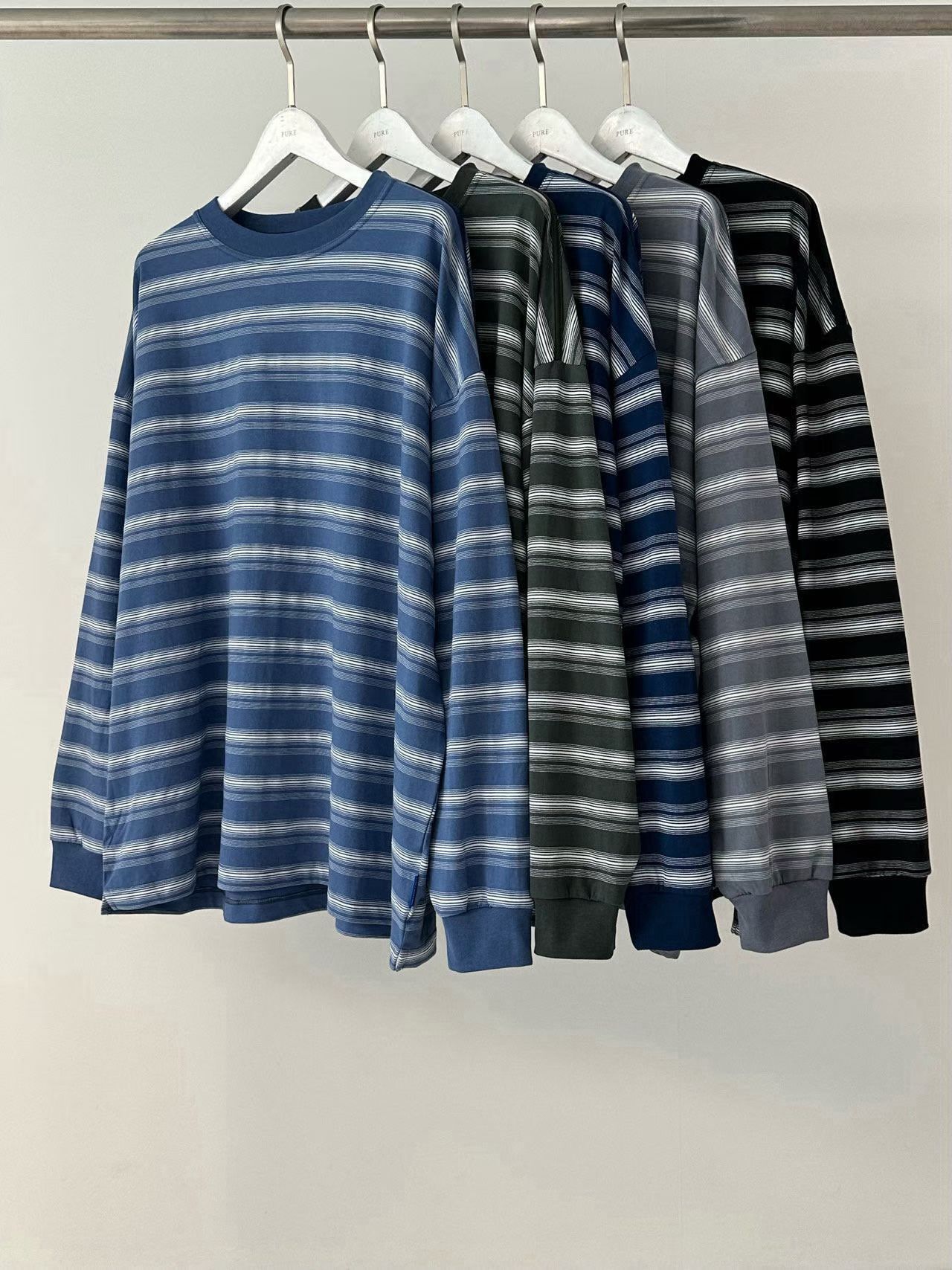 橫間長袖衫 PURE-213T
