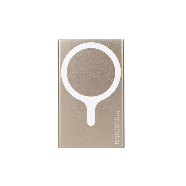 ESSENTIALS | Magnetic Metal Card Protector Stand for iPhone - Titanium Gold