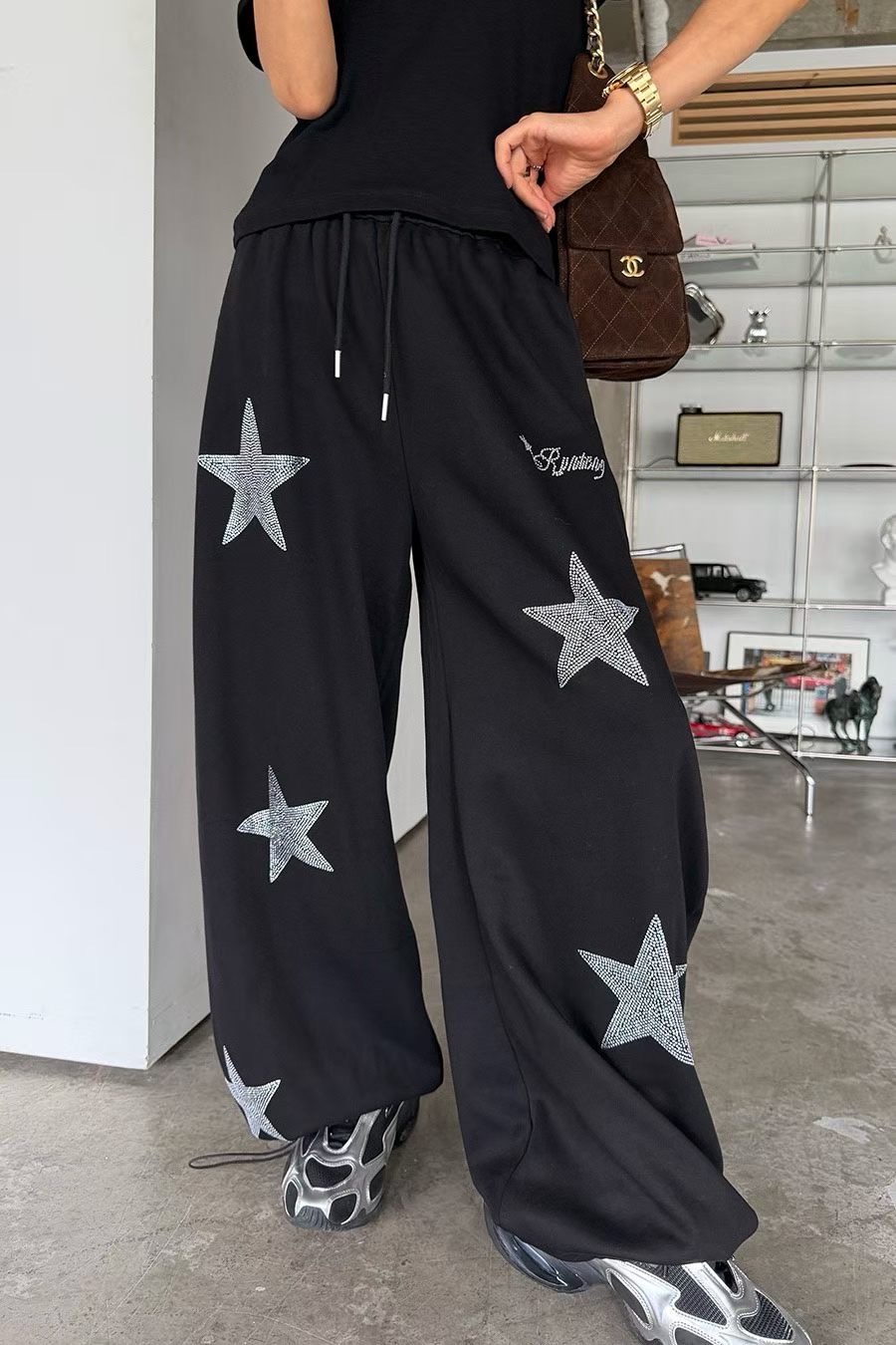 亮星星縮腳休閒長褲