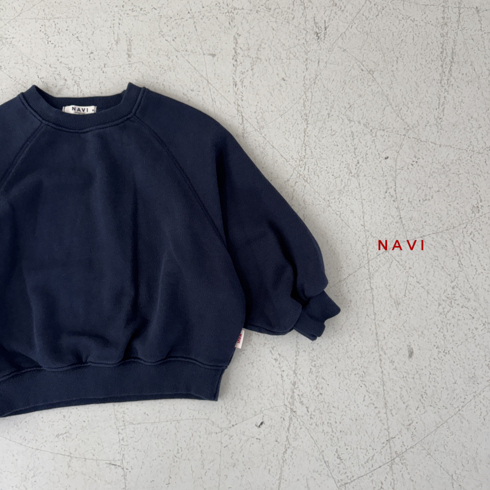 90-160 NAV 蝙蝠袖大學T 2色
