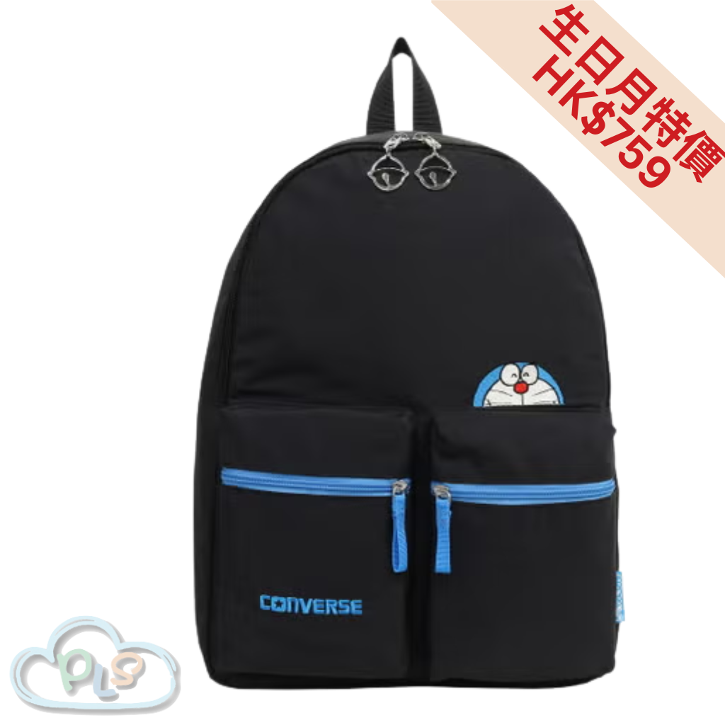 現貨 CV BACK PACK 海軍藍色 CONVERSE X 多啦A夢 #22780-1