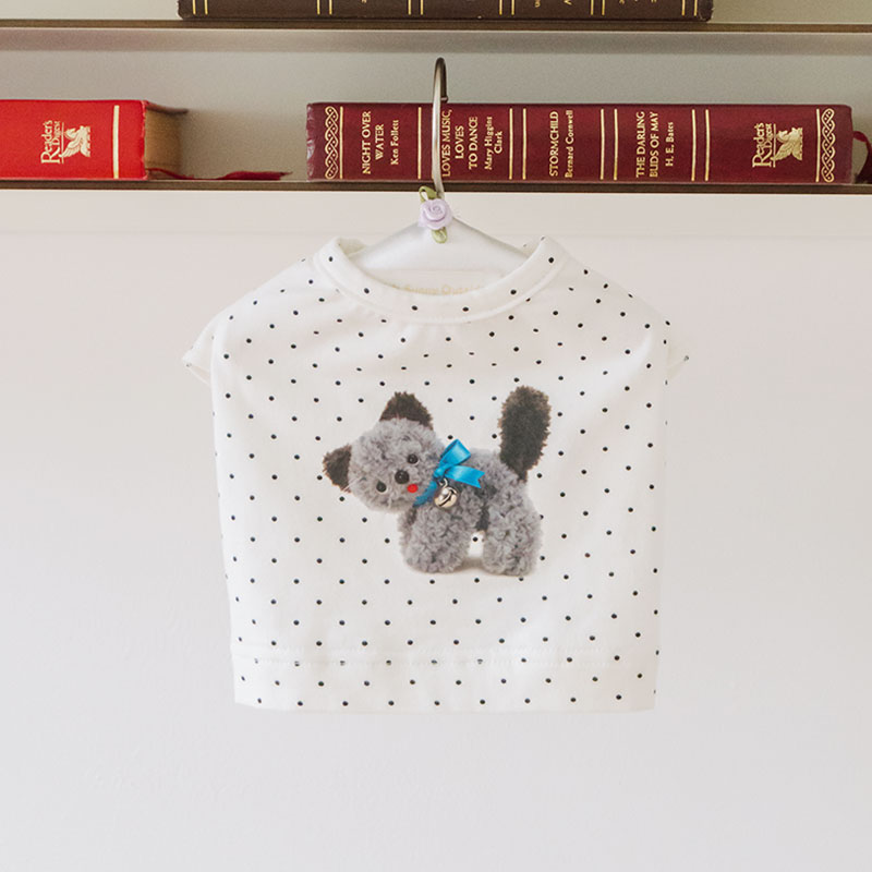 Kitty 貓咪波點短袖上衣 Kitty Polka Dot T It’s