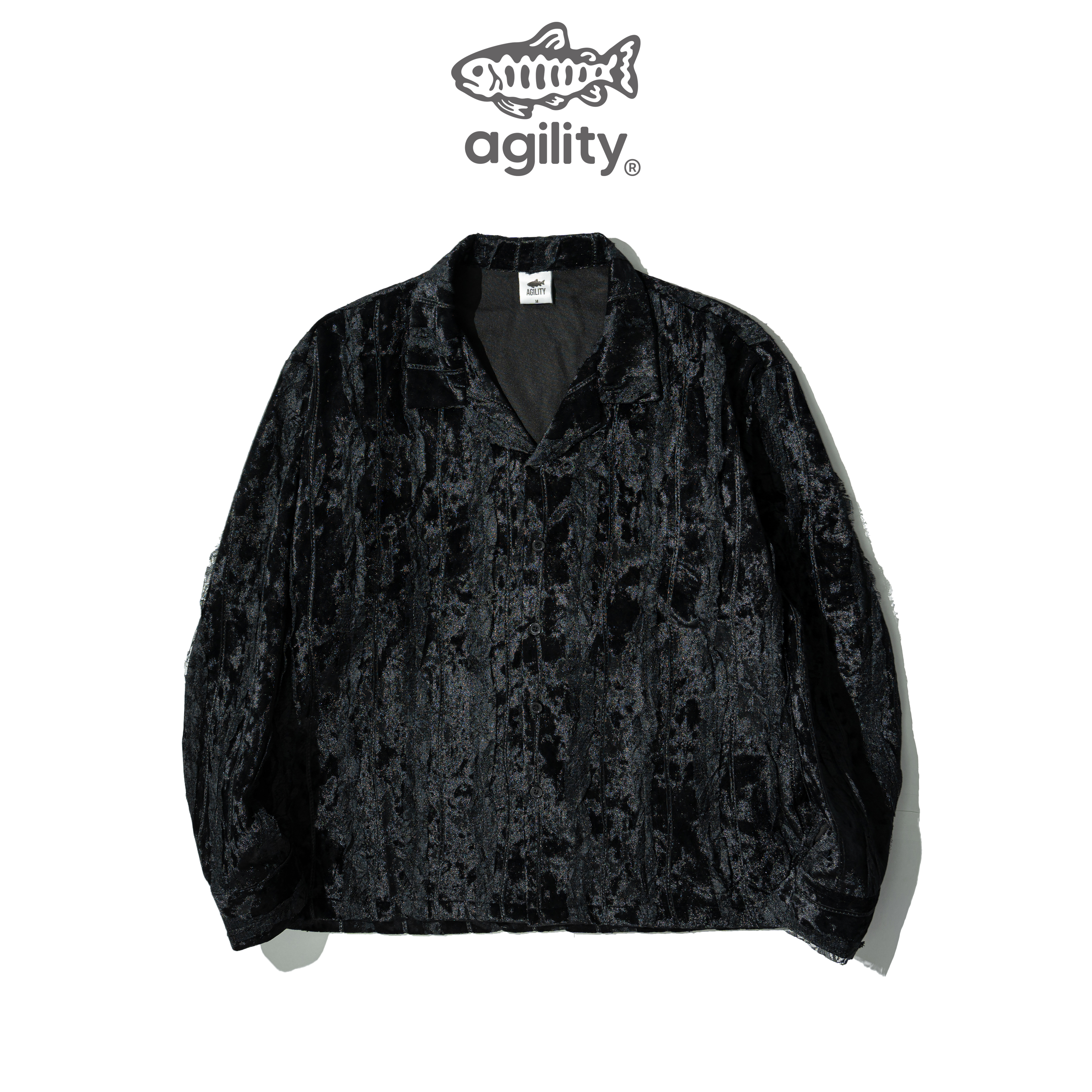 AGILITY Jacquard Cuban LS Shirts 提花 古巴領 長袖襯衫 [SL8]