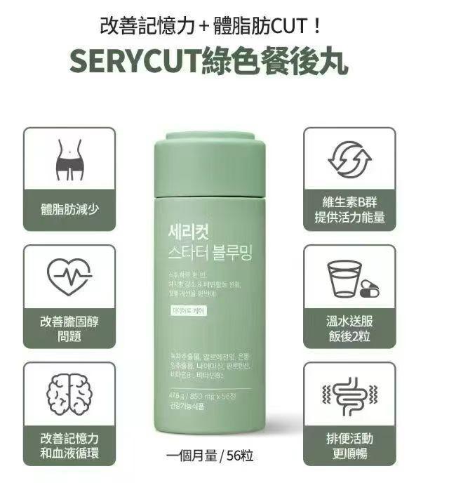 SERYCUT 粉綠餐前餐後減脂丸