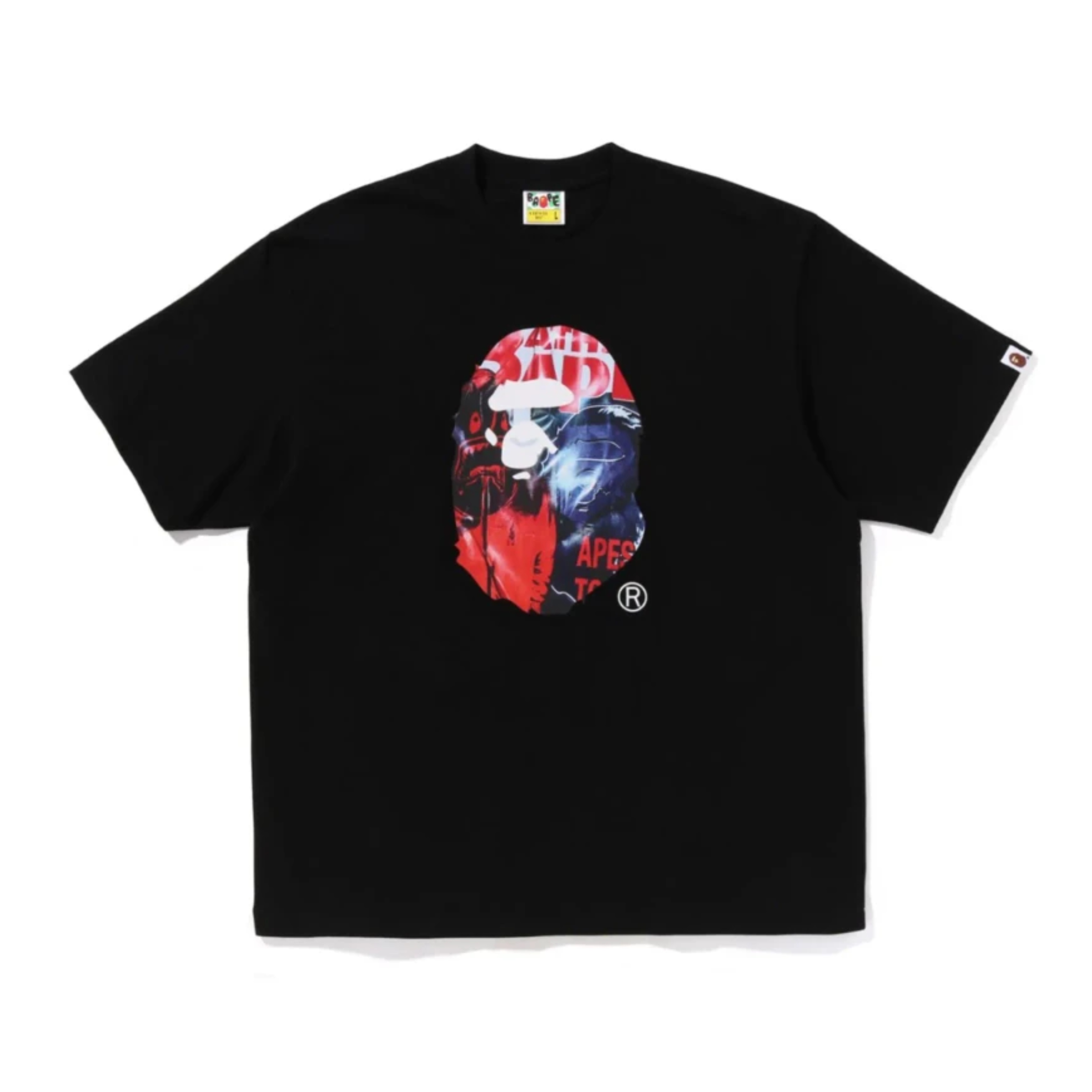 『超值優惠』2026SS A BATHING APE BAPE PHOTO PRINT APE HEAD RELAXED FIT TEE 海報 鯊魚 大頭 寬版 短T 現貨 1L30110333
