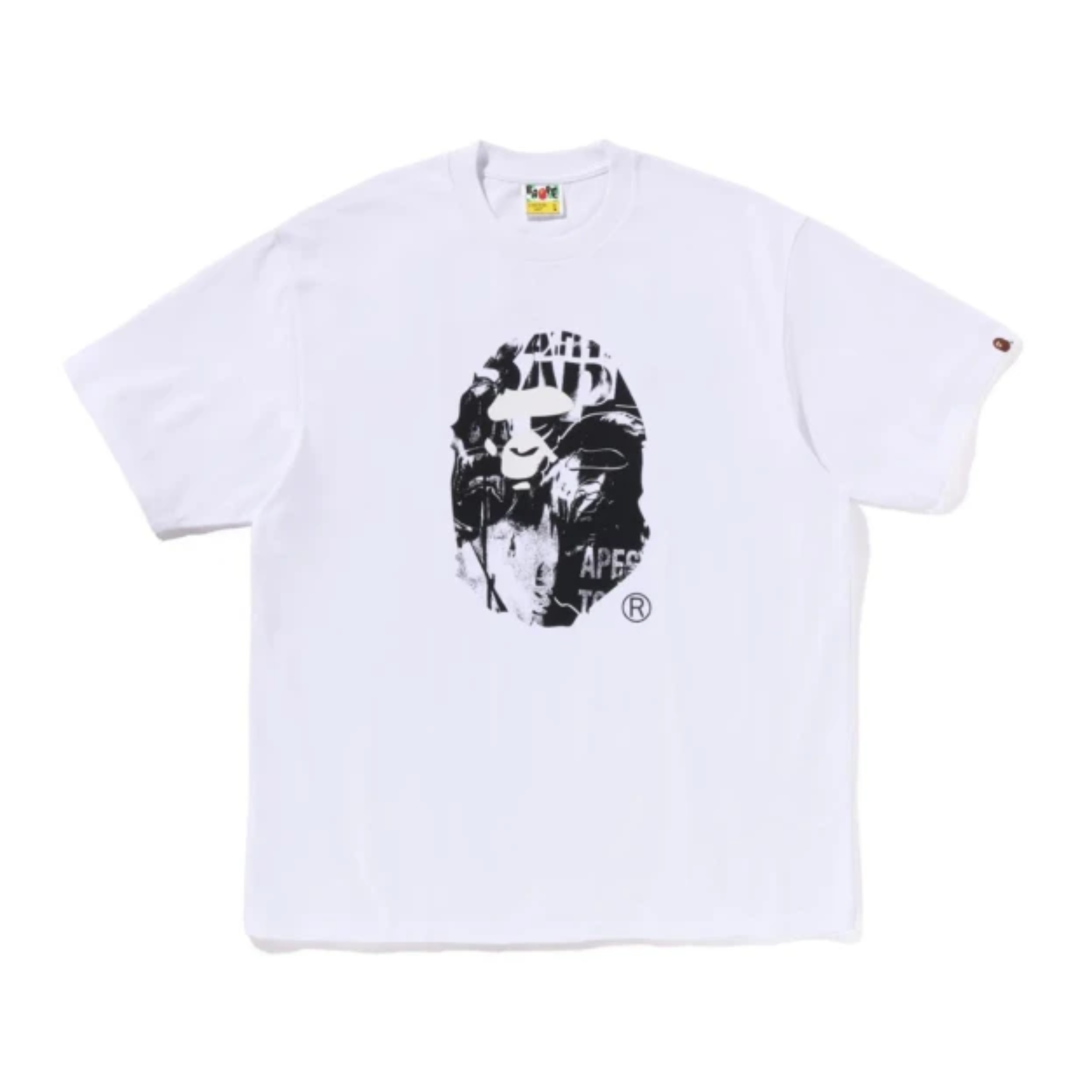 『超值優惠』2026SS A BATHING APE BAPE PHOTO PRINT APE HEAD RELAXED FIT TEE 海報 鯊魚 大頭 寬版 短T 現貨 1L30110333