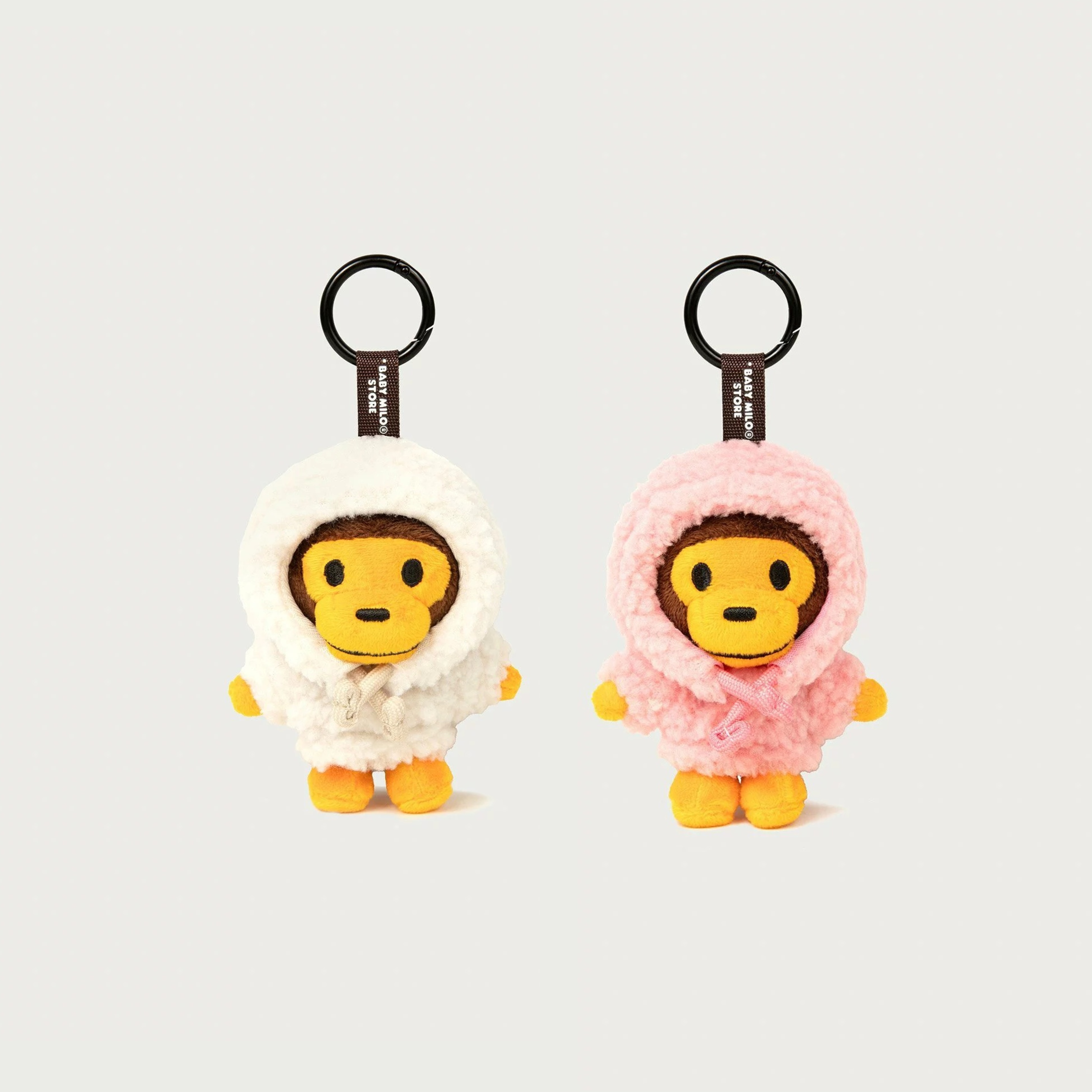 2026AW A BATHING APE BAPE BABY MILO HOODIE PLUSH DOLL KEYCHAIN 10CM 吊飾 娃娃 鑰匙圈 現貨 AM70182321