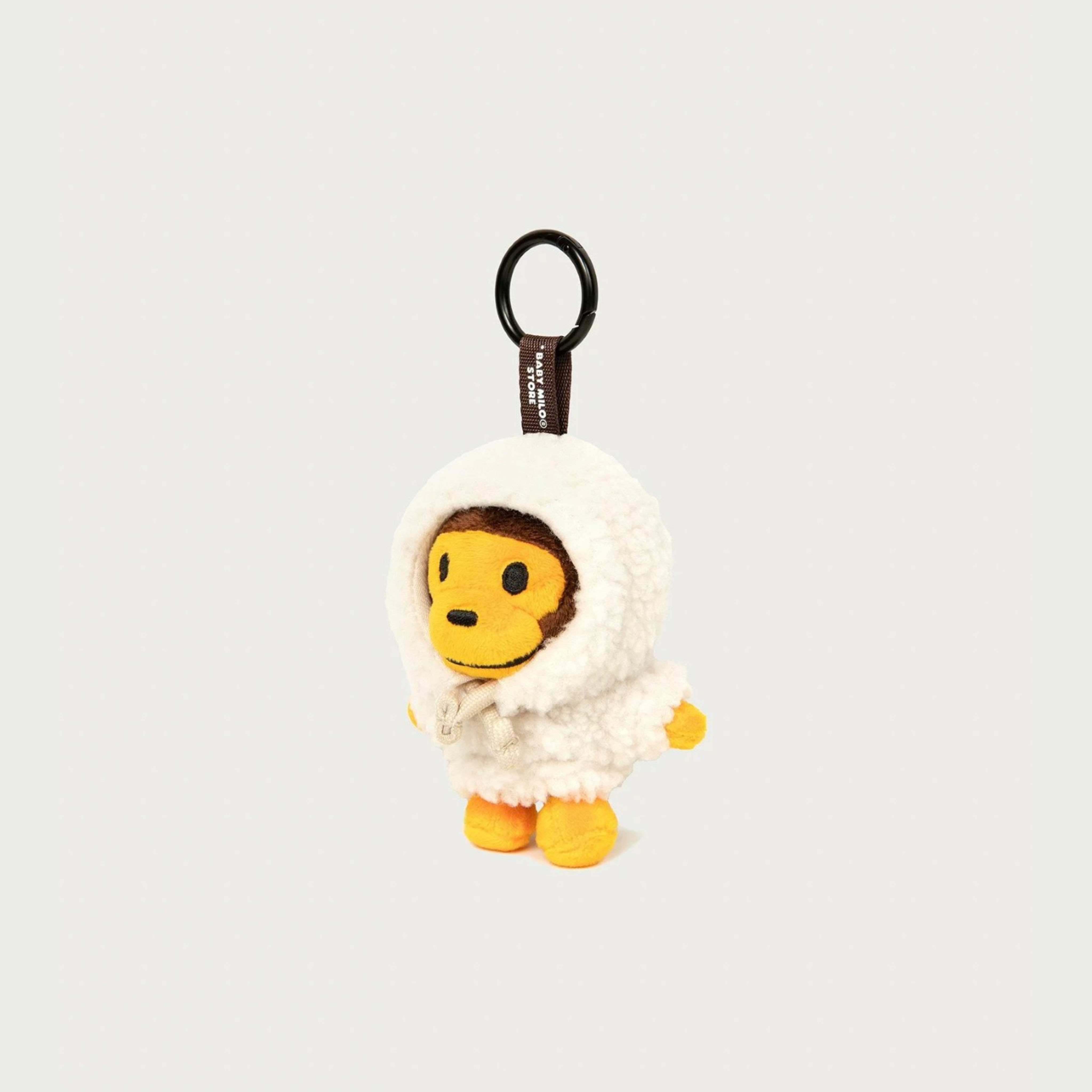 2026AW A BATHING APE BAPE BABY MILO HOODIE PLUSH DOLL KEYCHAIN 10CM 吊飾 娃娃 鑰匙圈 現貨 AM70182321