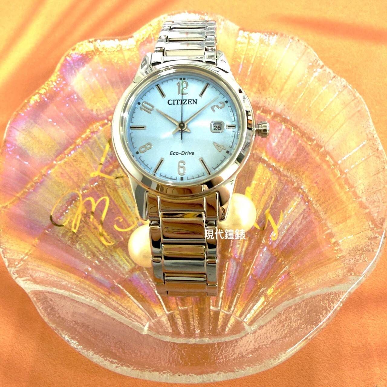 【CITIZEN 星辰】光動能時尚簡約優雅腕錶(湖水藍) FE1241-71L 29.4mm 現代鐘錶