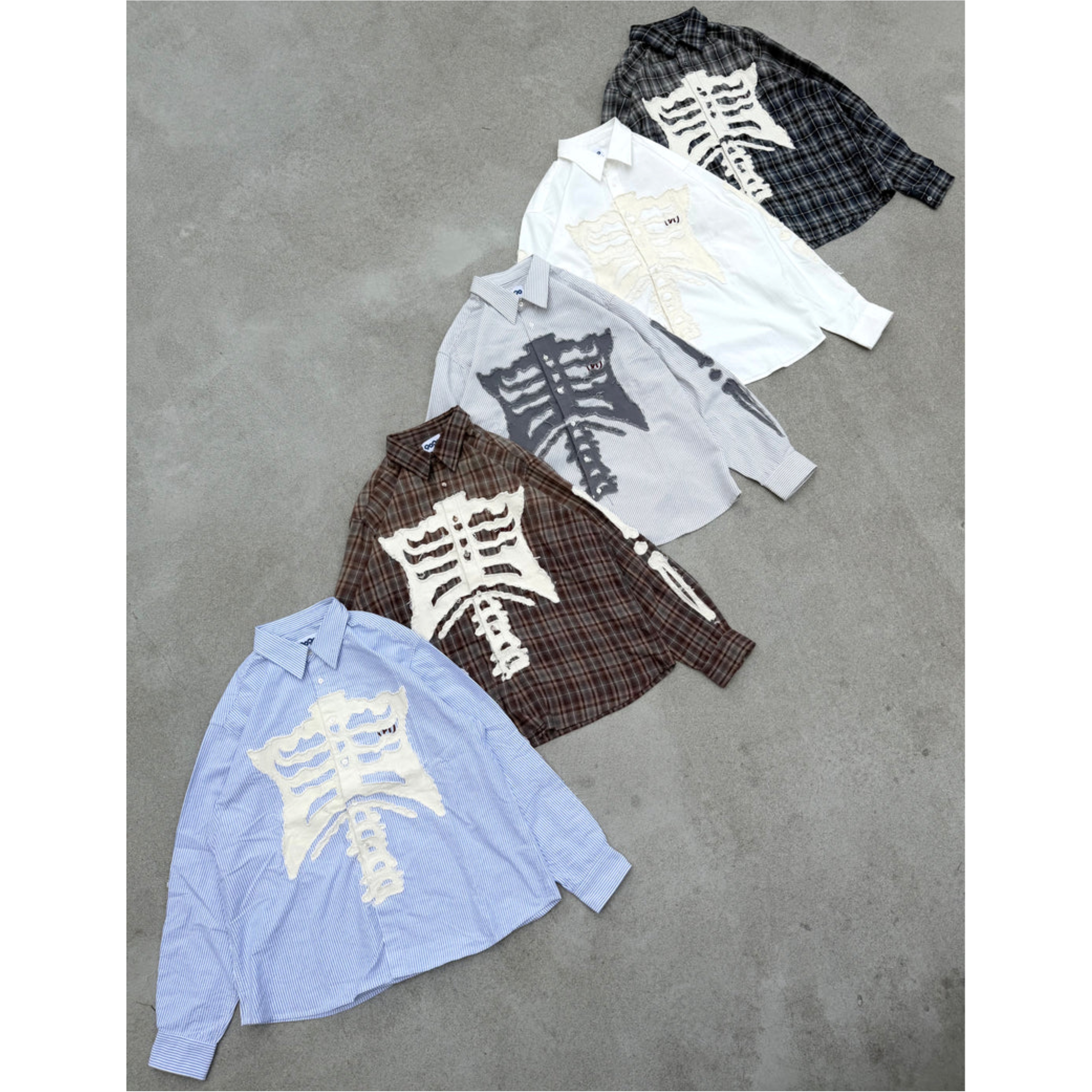 2026AW 9090 Bone Long Sleeve Shirt 骨頭 襯衫 長袖 現貨 NN2392