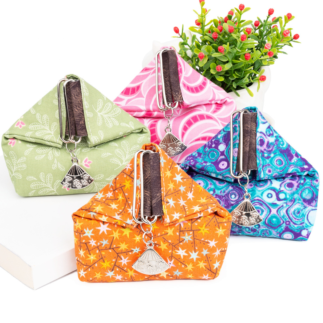 【Fan-shaped】 Triangular coin purse frame (available in 3 colors) / each