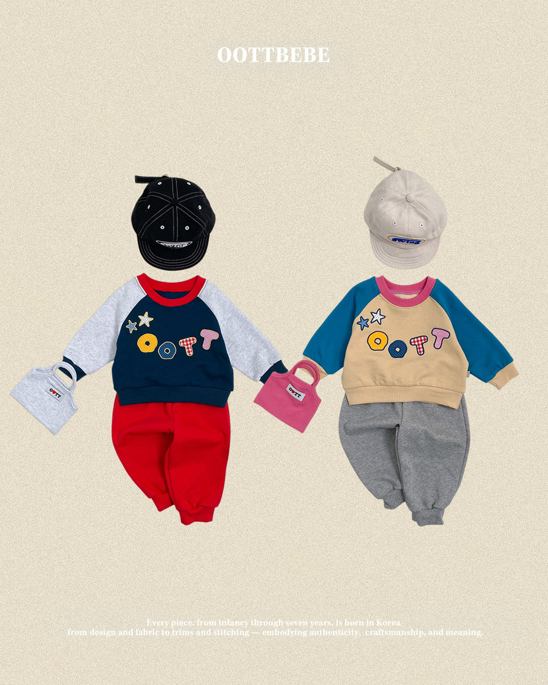 OOTT BEBE Star Applique Set