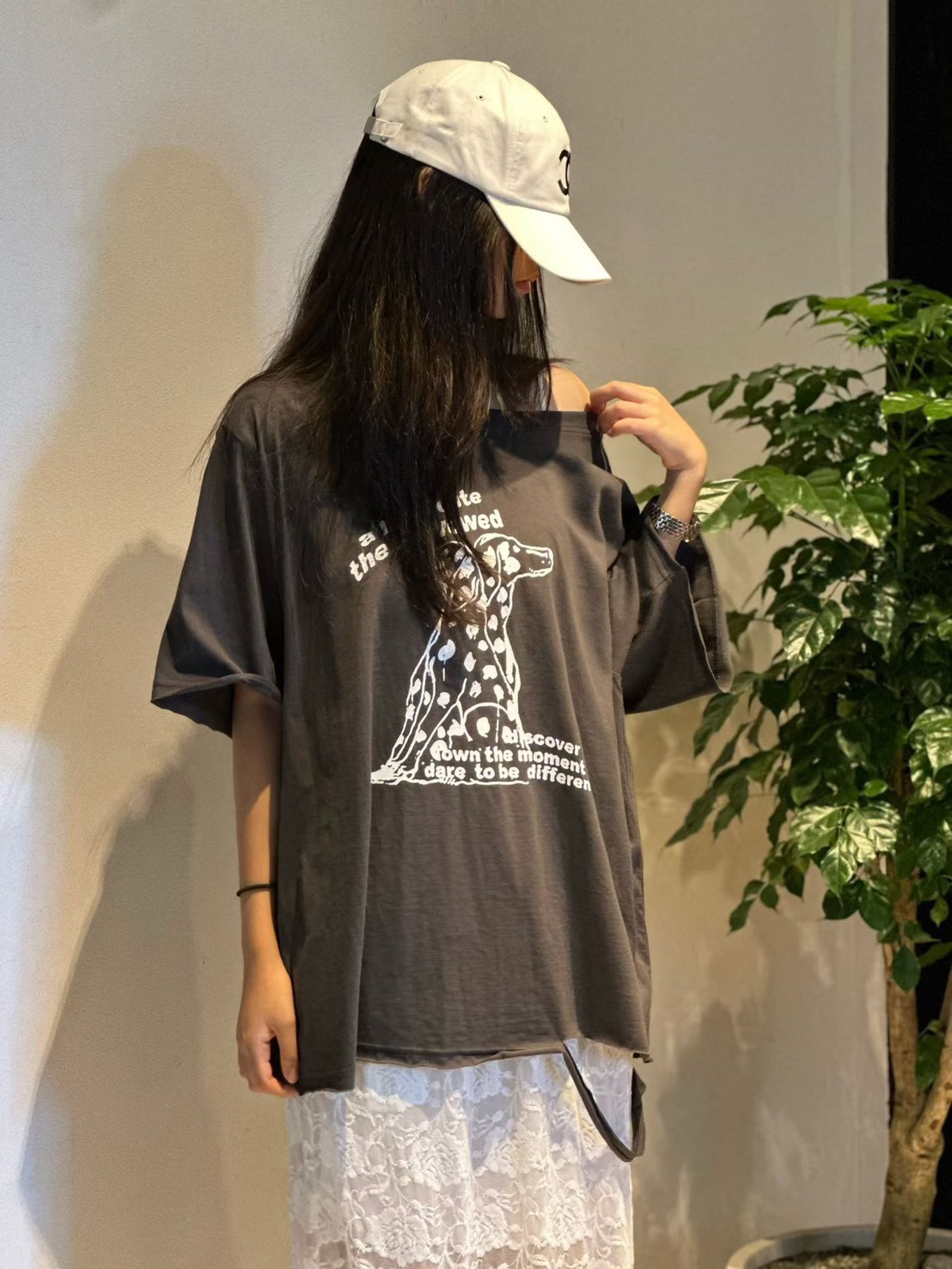 狗兒破損短袖T