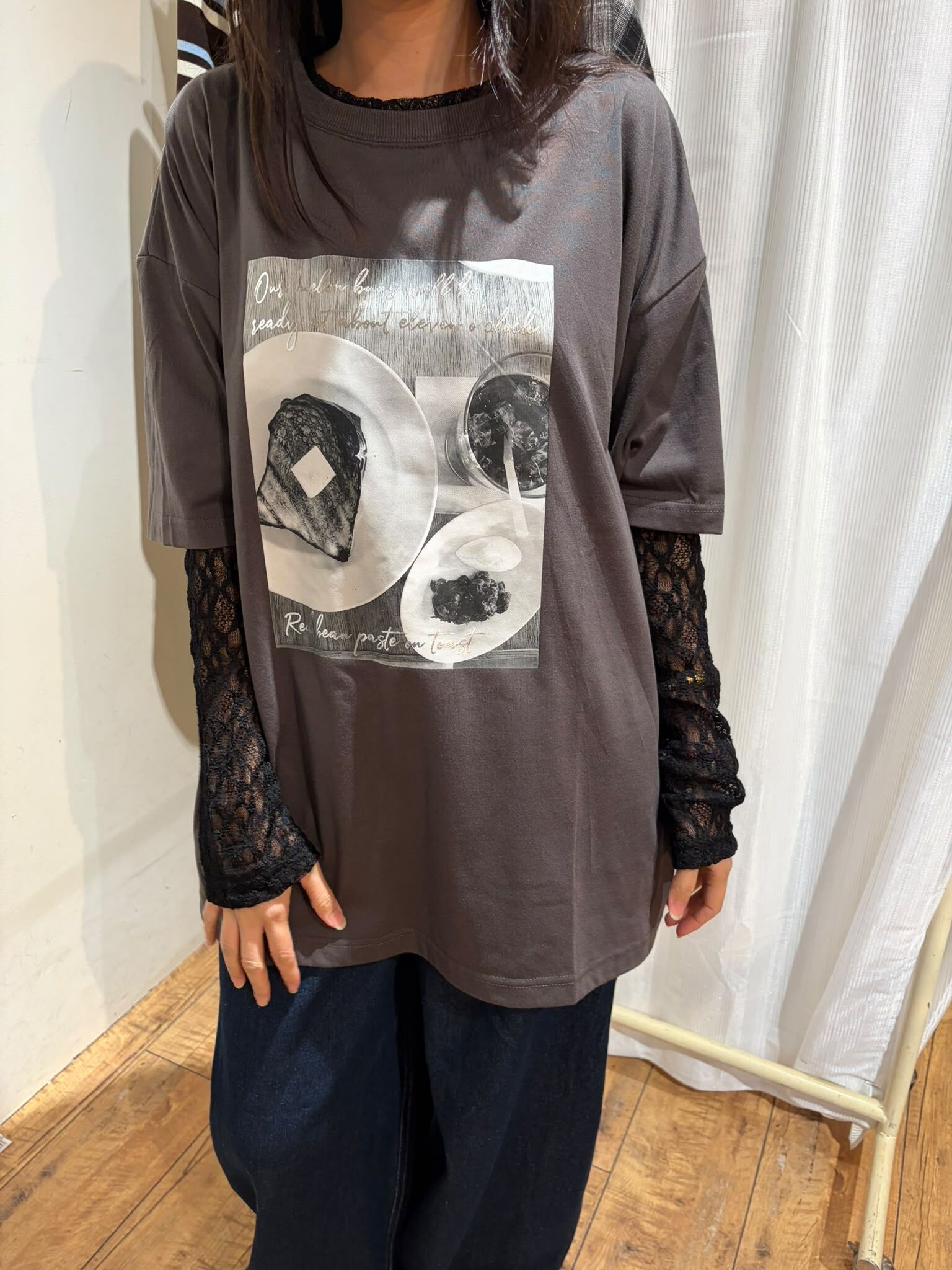 Odo 922 早餐假兩件 top reorder