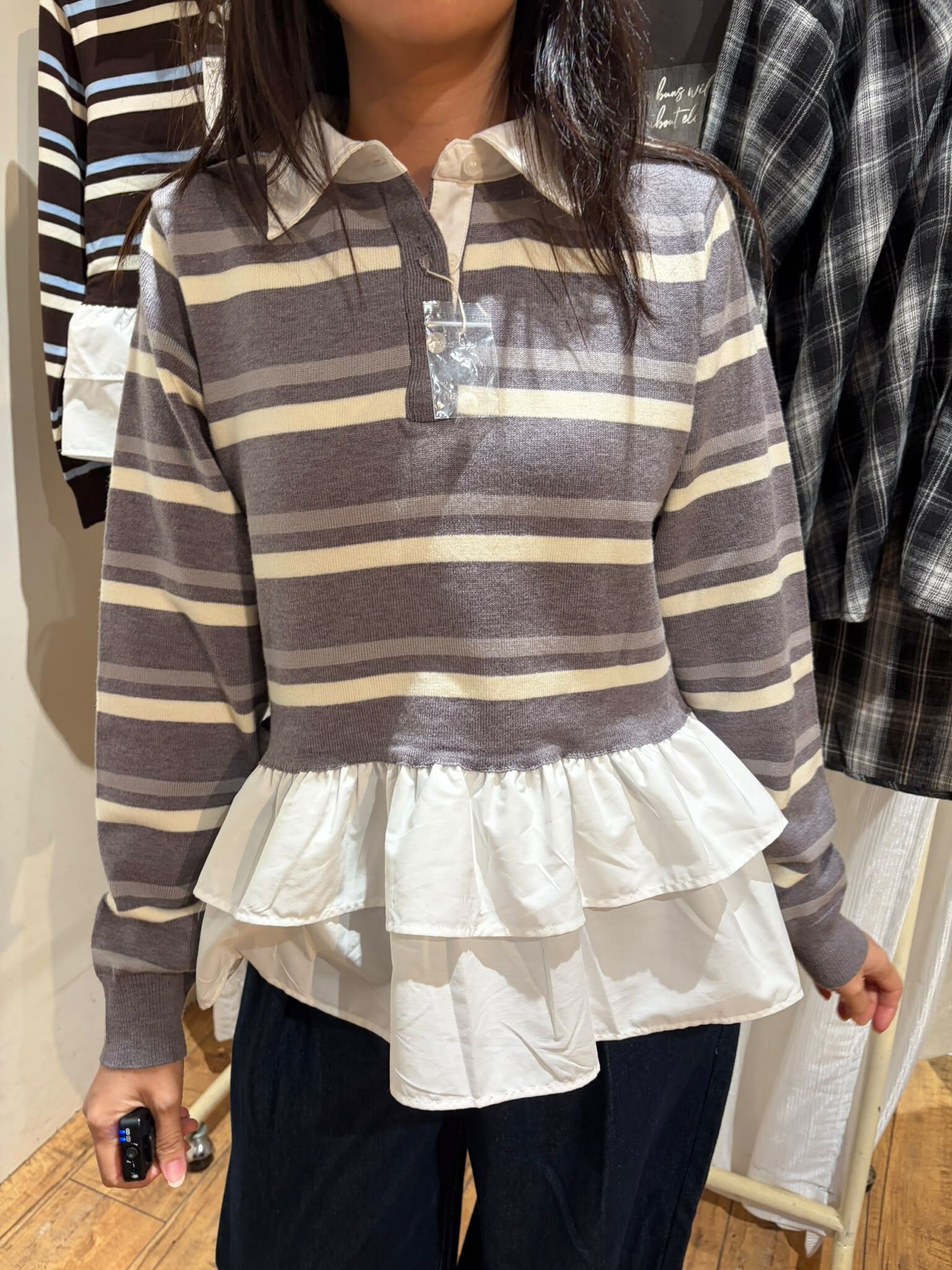 Odo 913 橫間下泡泡top reorder