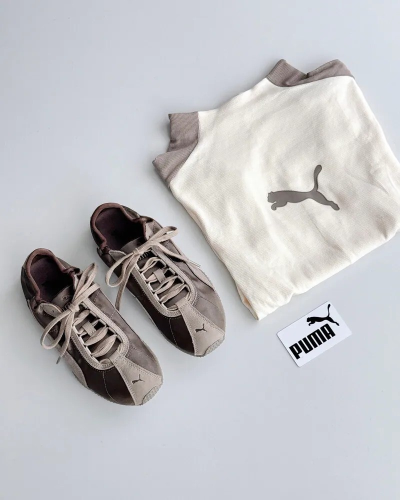 【預購】PUMA H-STREET ELASTIC SATIN 摩卡奶昔 灰棕 灰咖 奶茶 緞面 復古 女鞋 410645-01
