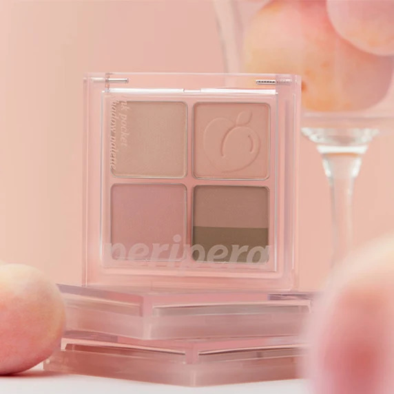 現貨丨 🍑Peripera 5色眼影盤 Ink Pocket Shadow Palette 14 甜潤蜜桃 Juicy Peach Preserve