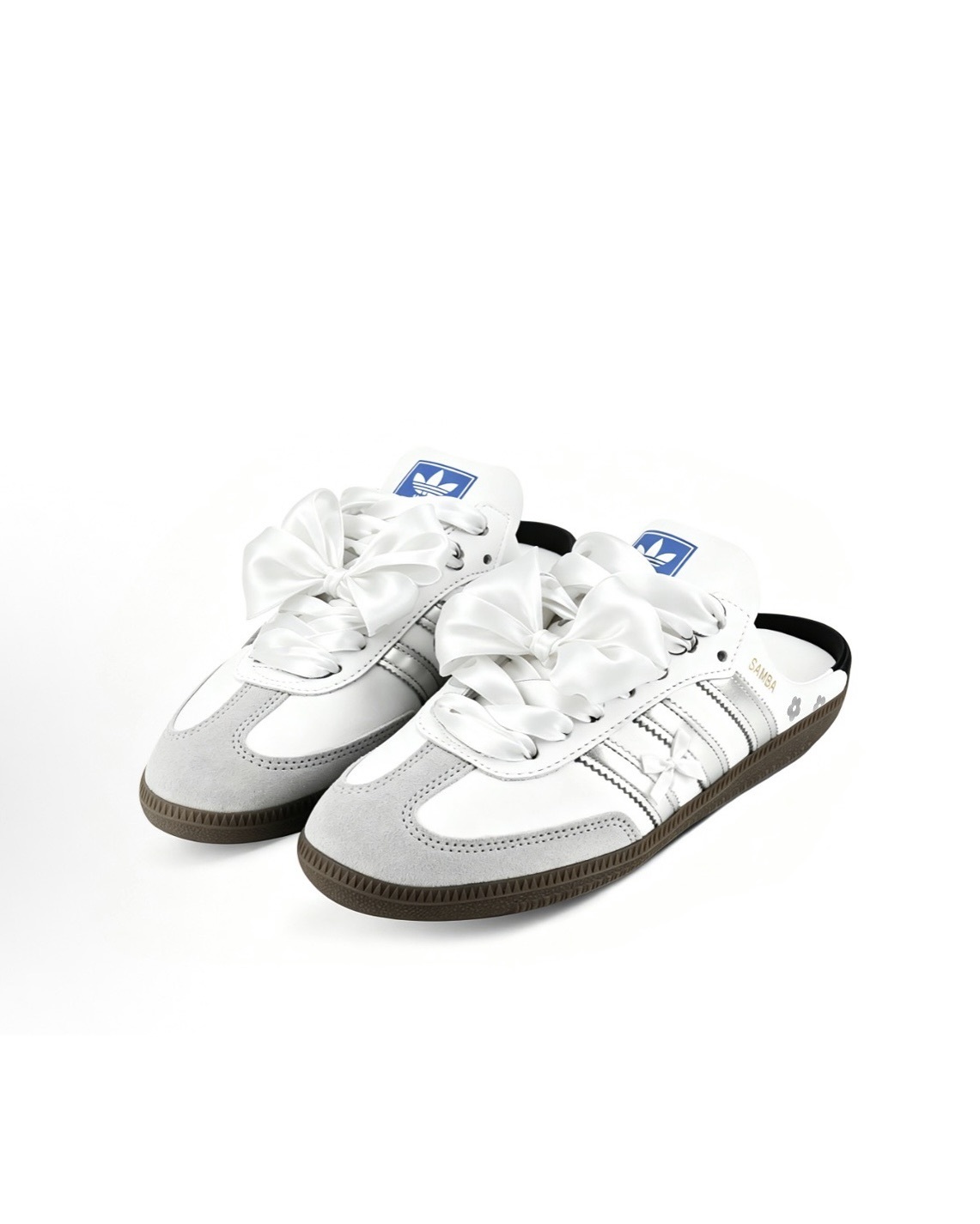 訂製款 Adidas Originals SAMBA OG 白月光 MIU風 芭蕾 緞帶 LB3814
