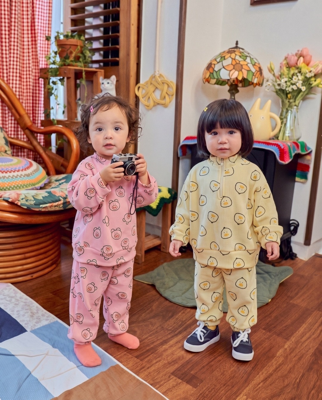 OOTT BEBE Waffle Knit Set