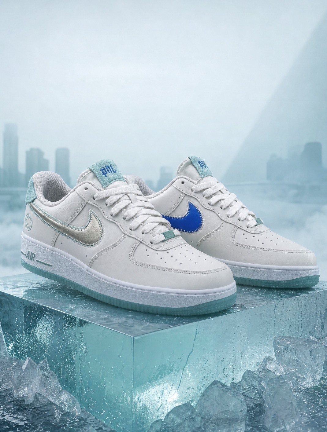 【APAIR】預購 NIKE AIR FORCE 1 '07 “Philadelphia" 米白水藍 銀勾藍勾鴛鴦 費城限定 男鞋 IV6205-104