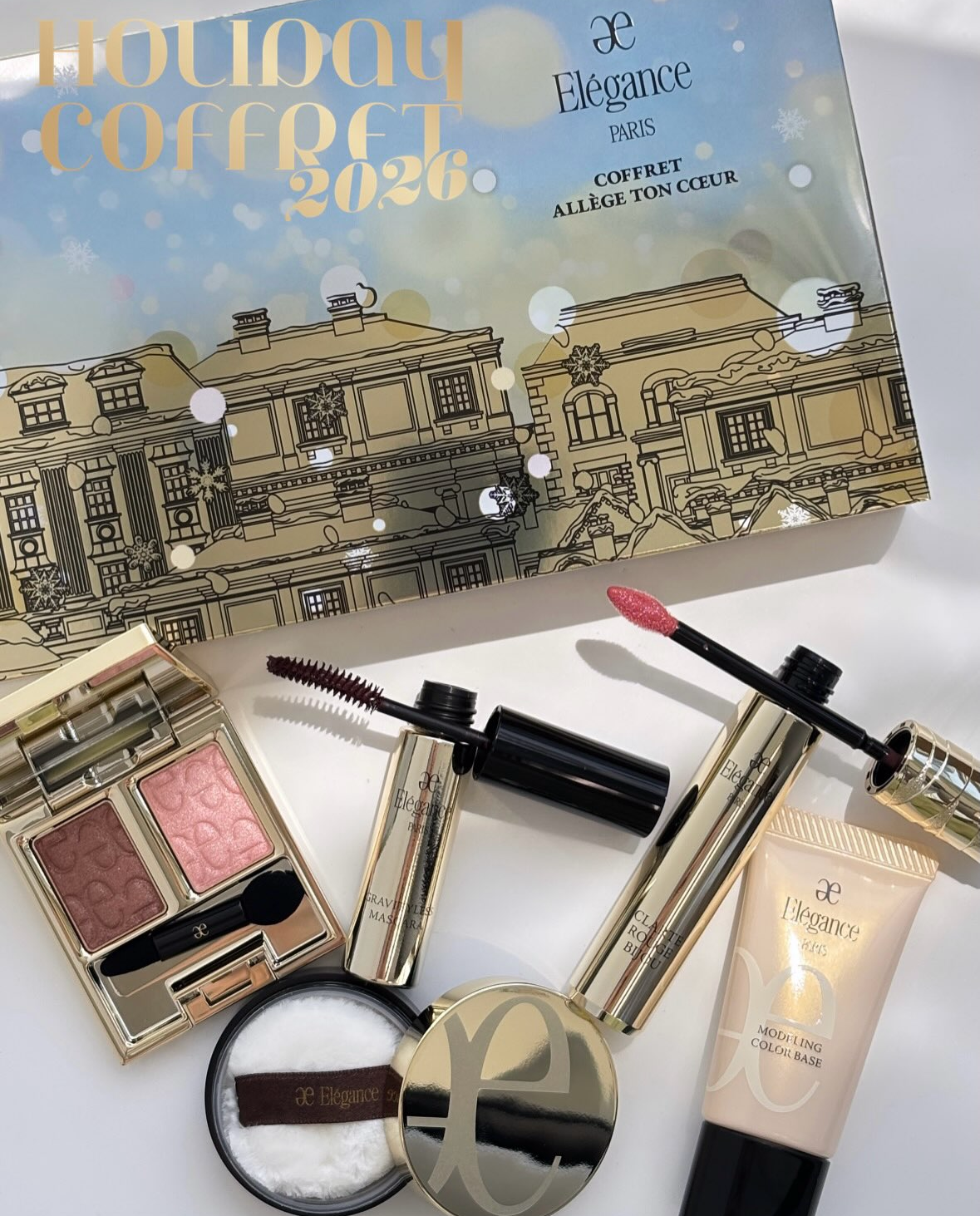 [限定] ELEGANCE Coffret Allege Ton Coeur 聖誕彩妝套裝 2026