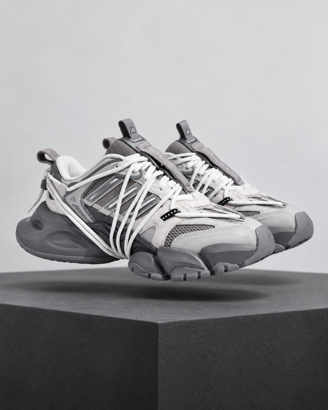 Adidas XLG RUNNER DELUXE 2.0 FOS 灰銀黑 小巴黎世家 LA6363