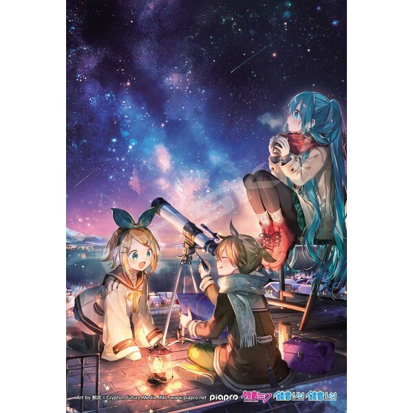 初音未來藝術水晶拼圖 126 片【天文觀測】(超迷你) (透明樹脂)