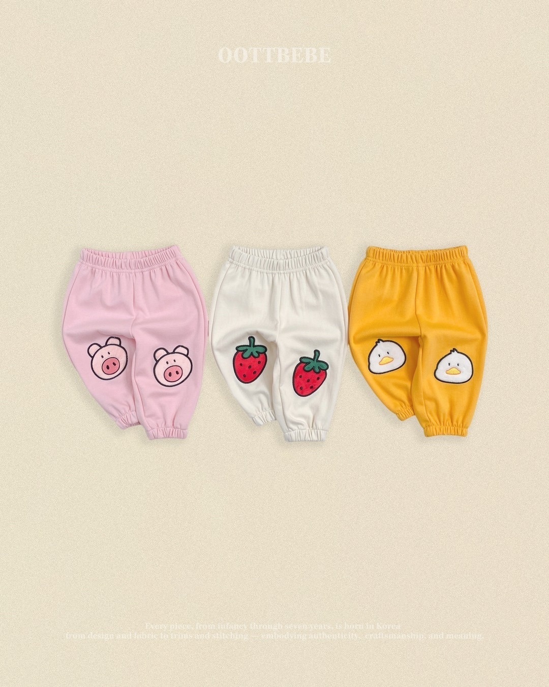 OOTT BEBE Farm Applique Pants