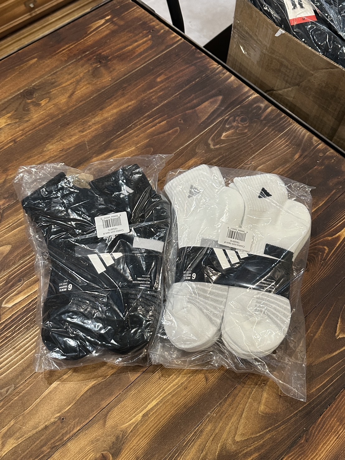 Adidas 愛迪達 經典三線標 運動襪 襪子 六件組