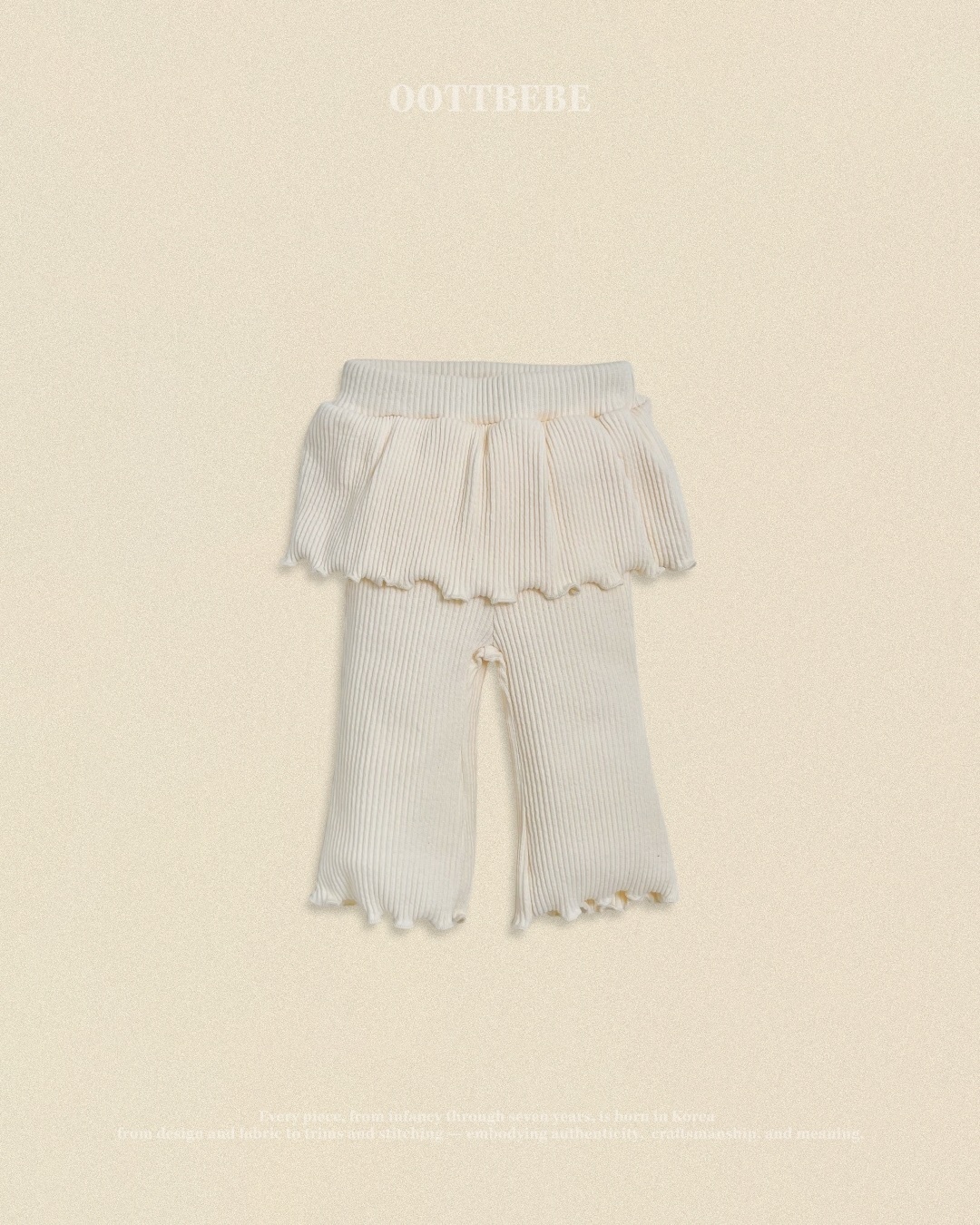OOTT BEBE Layered Boot Cut Pants