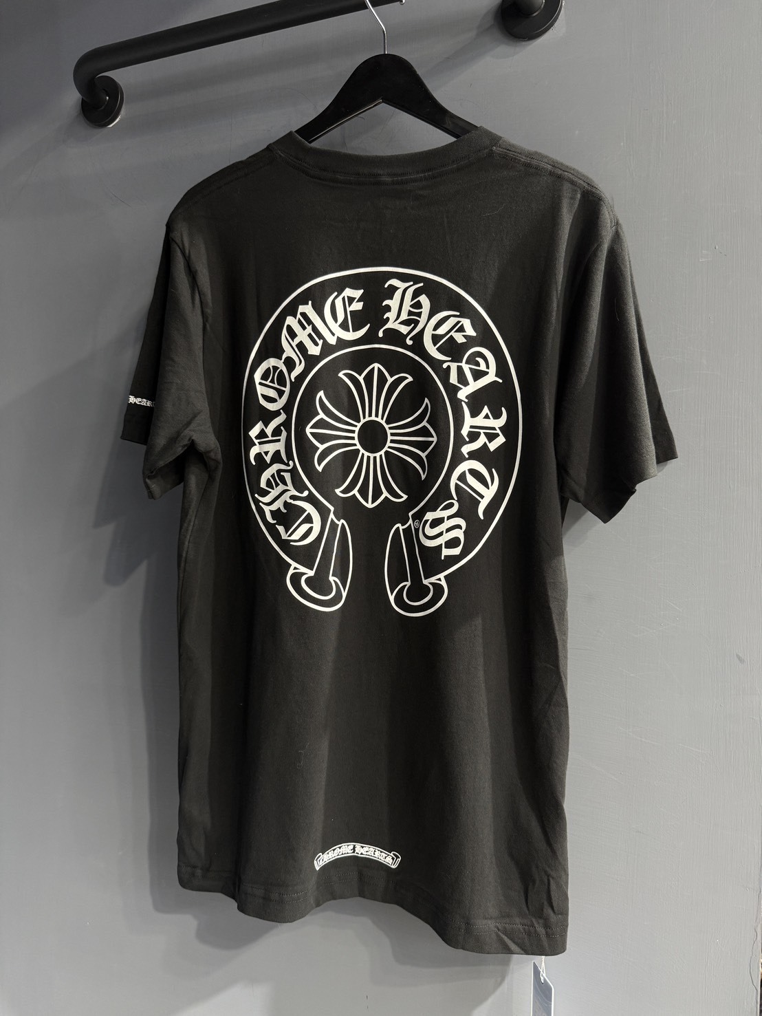 Chrome Hearts Classic Horseshoe Black and White Short-Sleeve