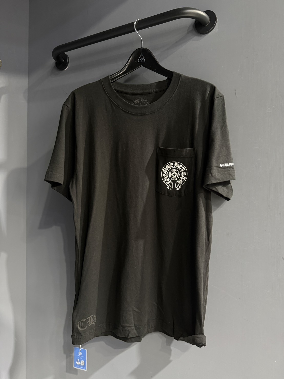 Chrome Hearts Classic Horseshoe Black and White Short-Sleeve