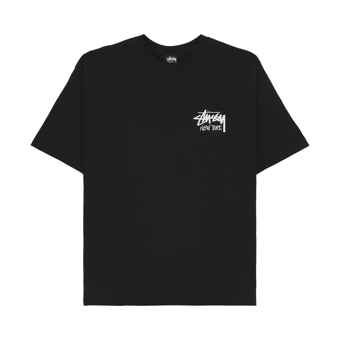 STUSSY STOCK NEW YORK TEE BLACK