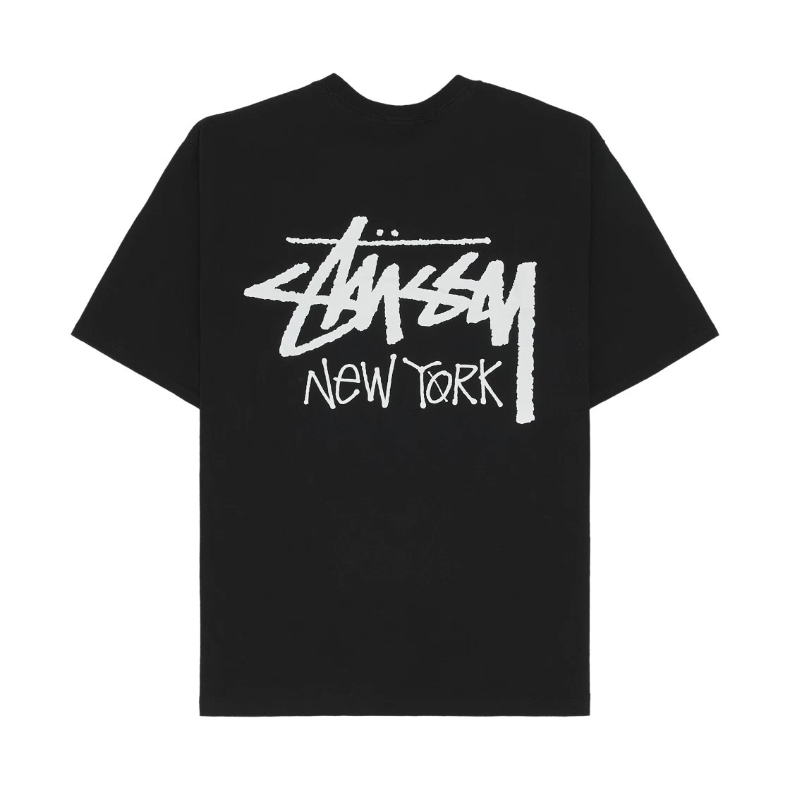 STUSSY STOCK NEW YORK TEE BLACK
