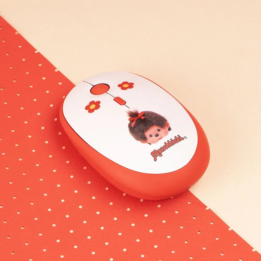 【預購】蒙奇奇 Monchhichi 無線多裝置配對滑鼠 滑鼠墊