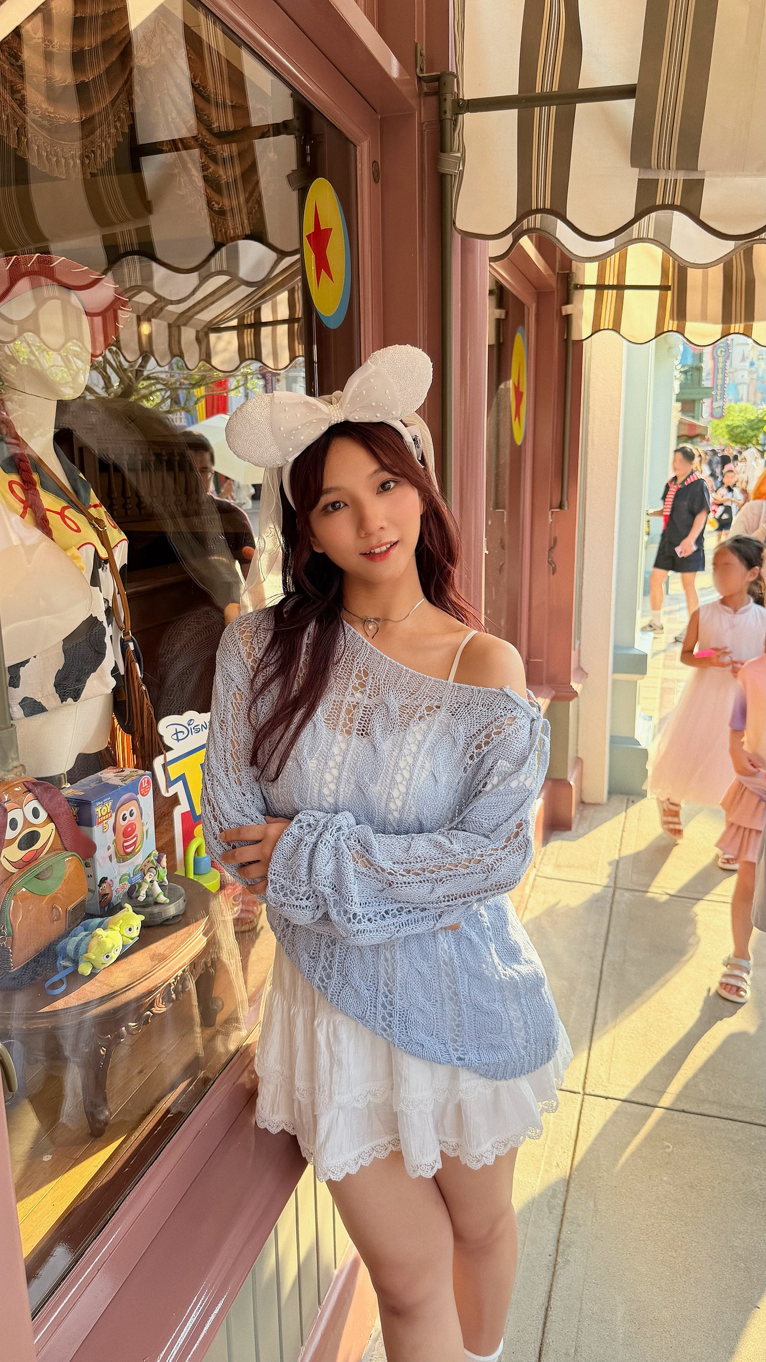K0474｜小甜美麻花紋綁帶吊帶針織長袖上衣𓂃 𓈒𓏸🌸